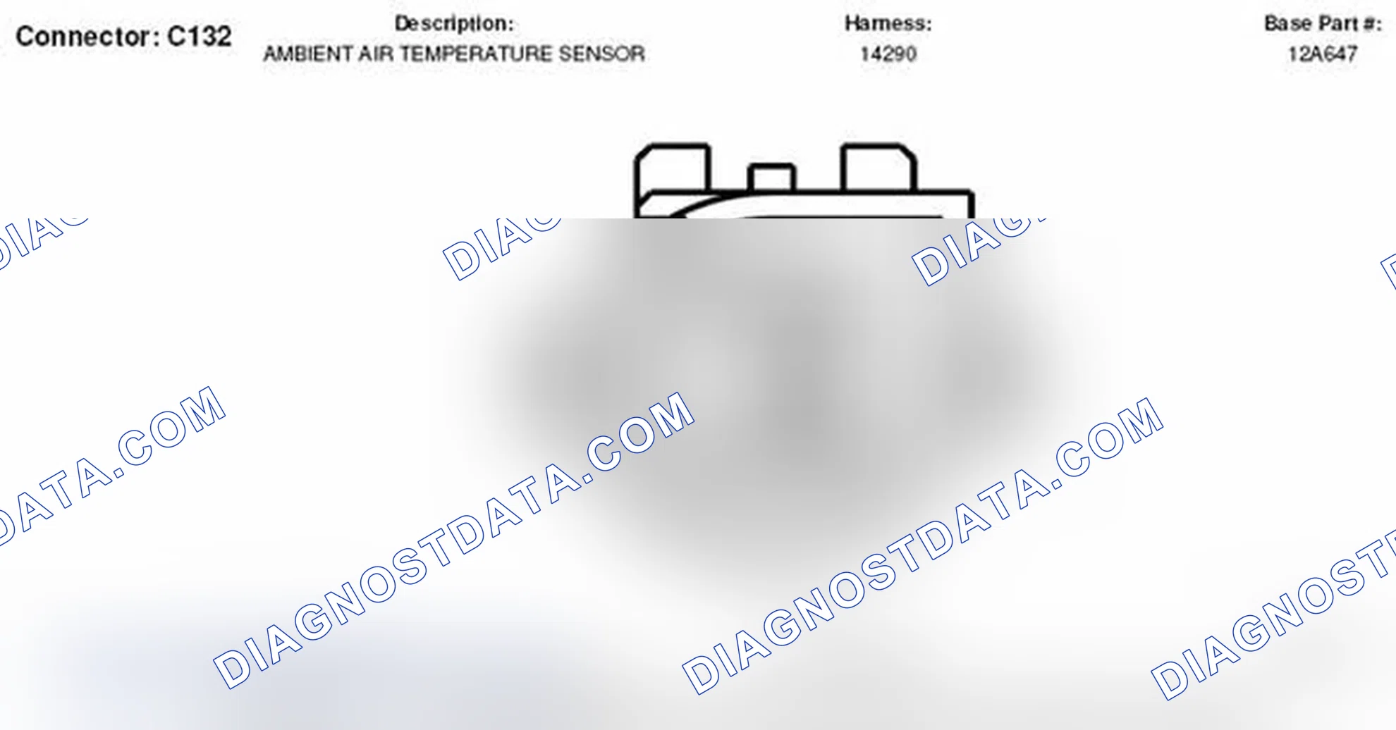 Scheme 23: Ambient Air Temperature Sensor Connector End View (C132)