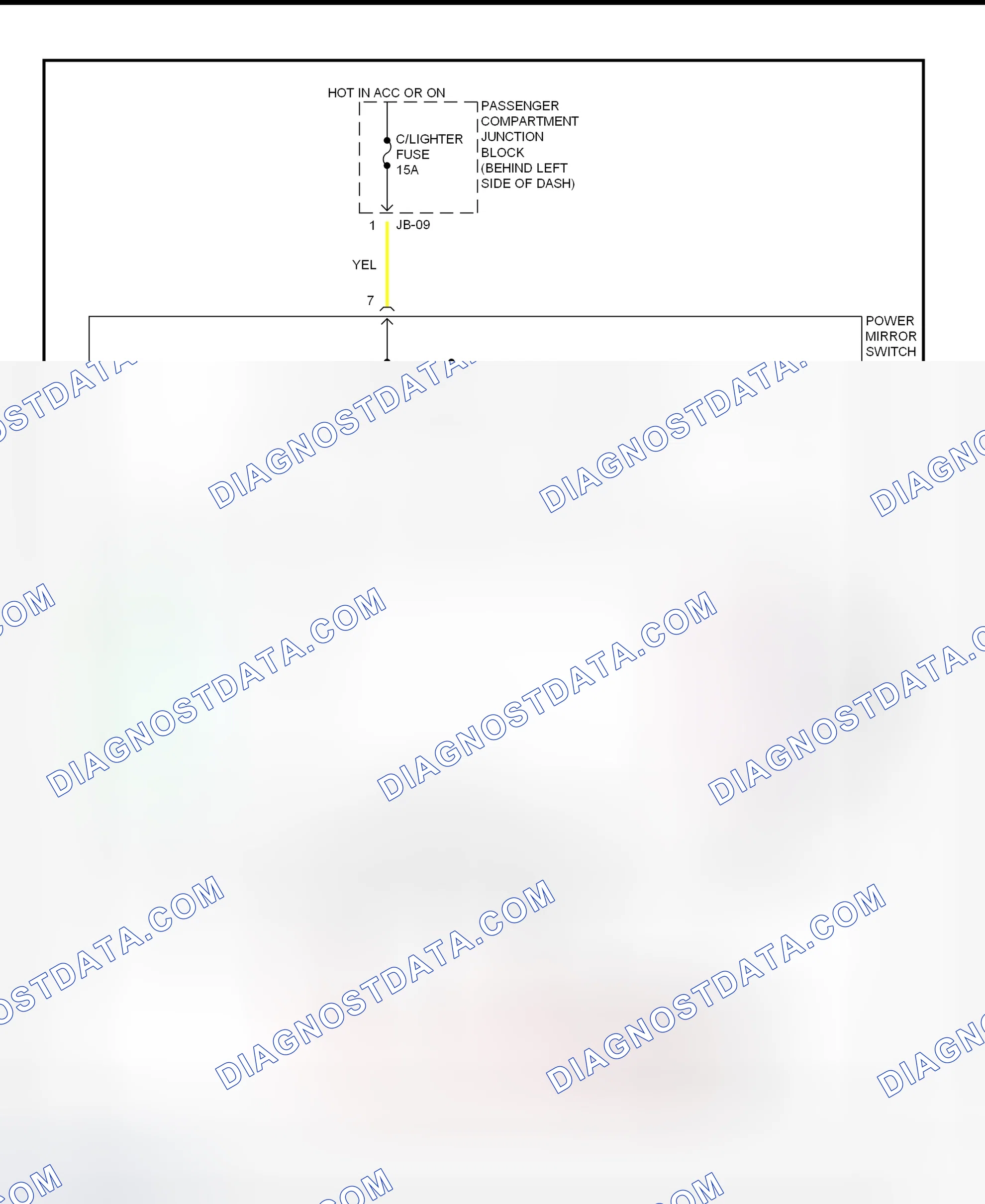 Scheme 1: Power Mirror System Wiring Diagram (Optima & Magentis (Canadian))