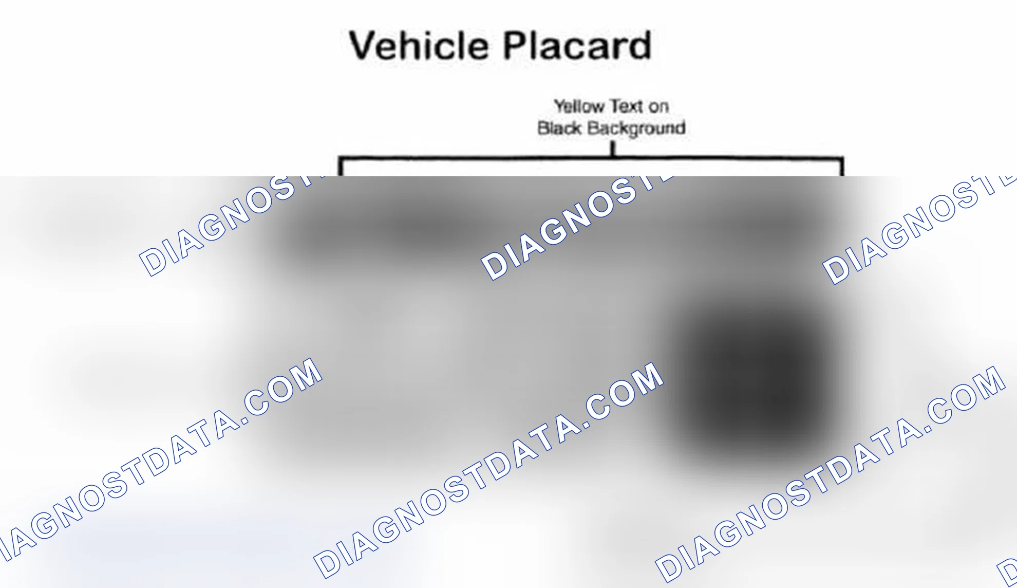 Scheme 28: Vehicle Tire Placard - Typical