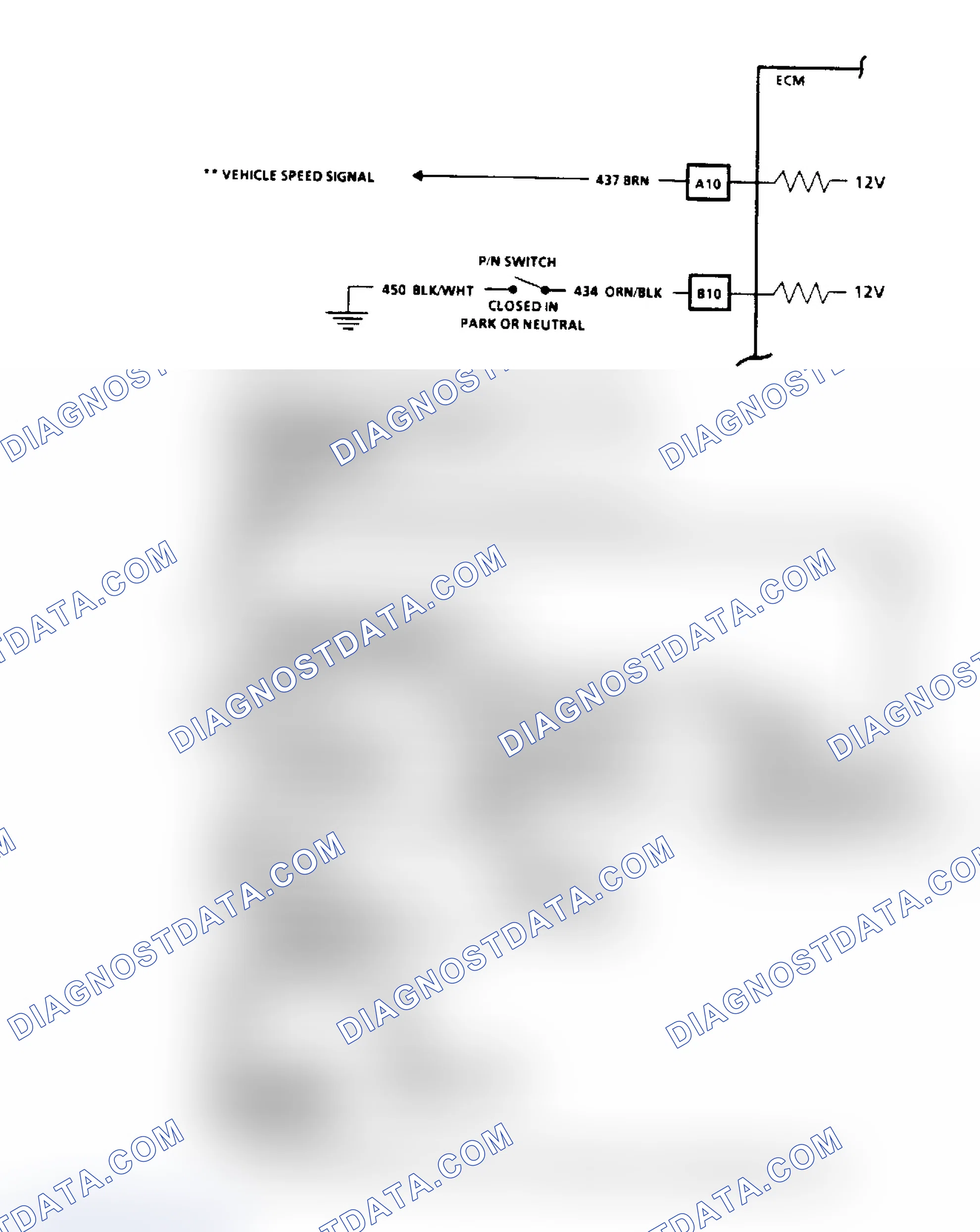 Scheme 57: Code 24, Vehicle Speed Sensor (VSS) Flow Chart & Schematic