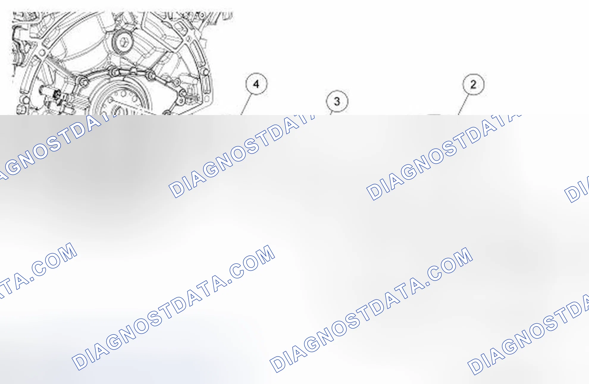 Scheme 9: Lower End Components - Exploded View, Flexplate and Crankshaft Rear Seal
