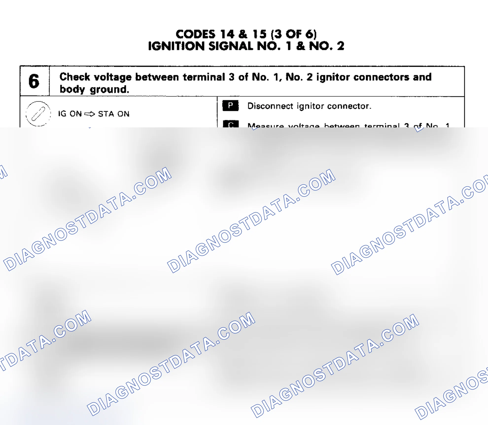 Scheme 70: Code 14 & 15: Ign Signal No. 1 & 2 Steps 6 & 7 (3 of 6)