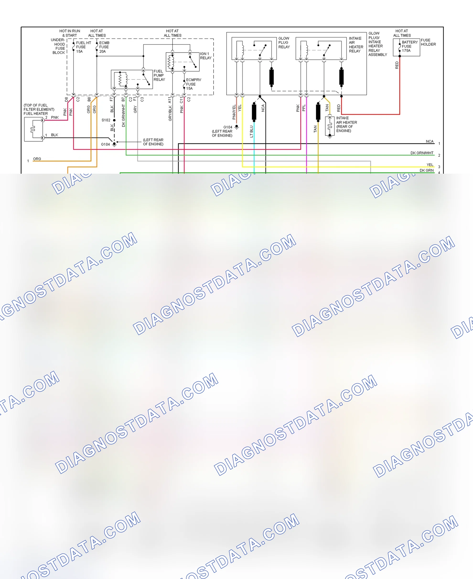 Scheme 61: PCM Wiring Diagram (Sierra & Silverado - 6.6L - Except California - 2 Of 4)