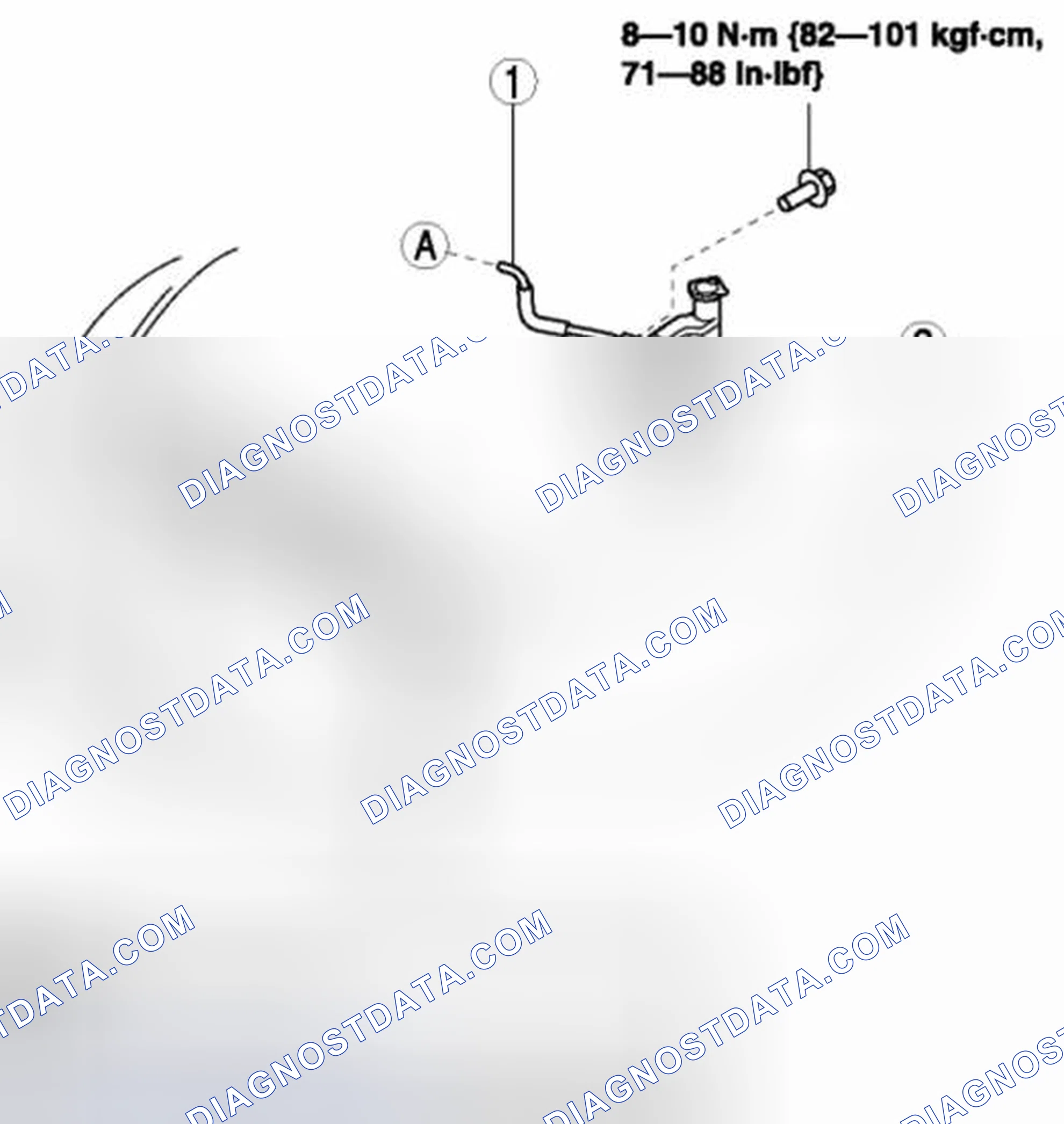 Scheme 9: Coolant Reserve Tank And Hose With Torque Specifications