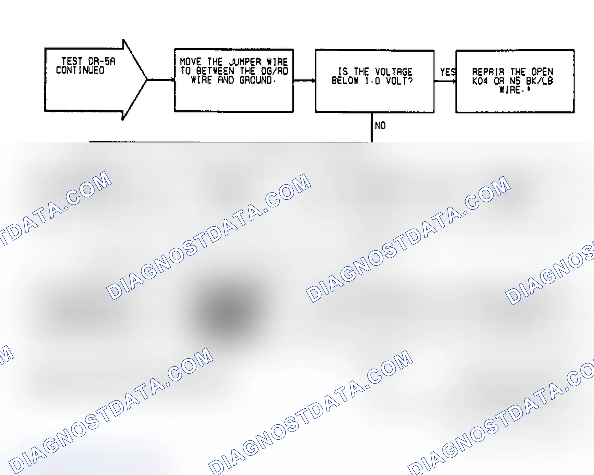 Scheme 76: Test DR-5A, Code 14: (2 of 2) MAP Voltage Too High