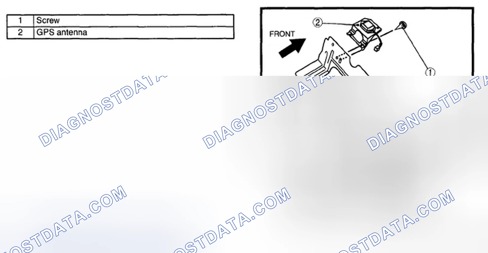 Scheme 42: GPS ANTENNA REMOVAL/INSTALLATION