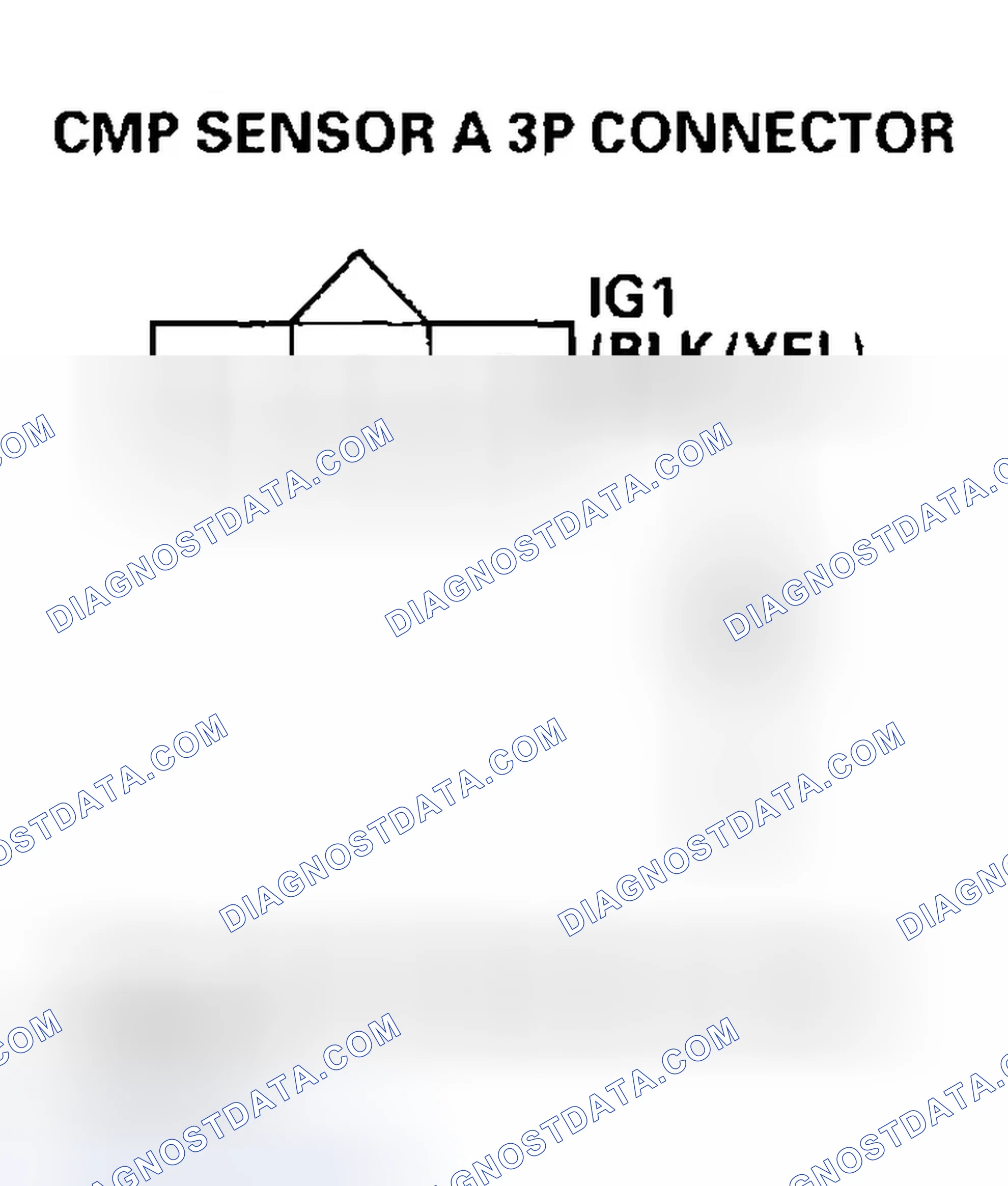 Scheme 153: DTC P0340: CMP Sensor A No Signal, DTC P0344: CMP Sensor A Intermittent Interruption