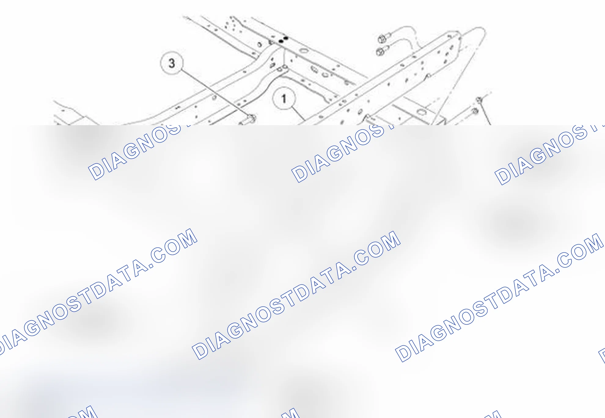 Scheme 11: Rear Suspension Crossmember and Aft-of-Fuel Tank Crossmember - 3505.2 mm (138 in) and 158 in Wheelba