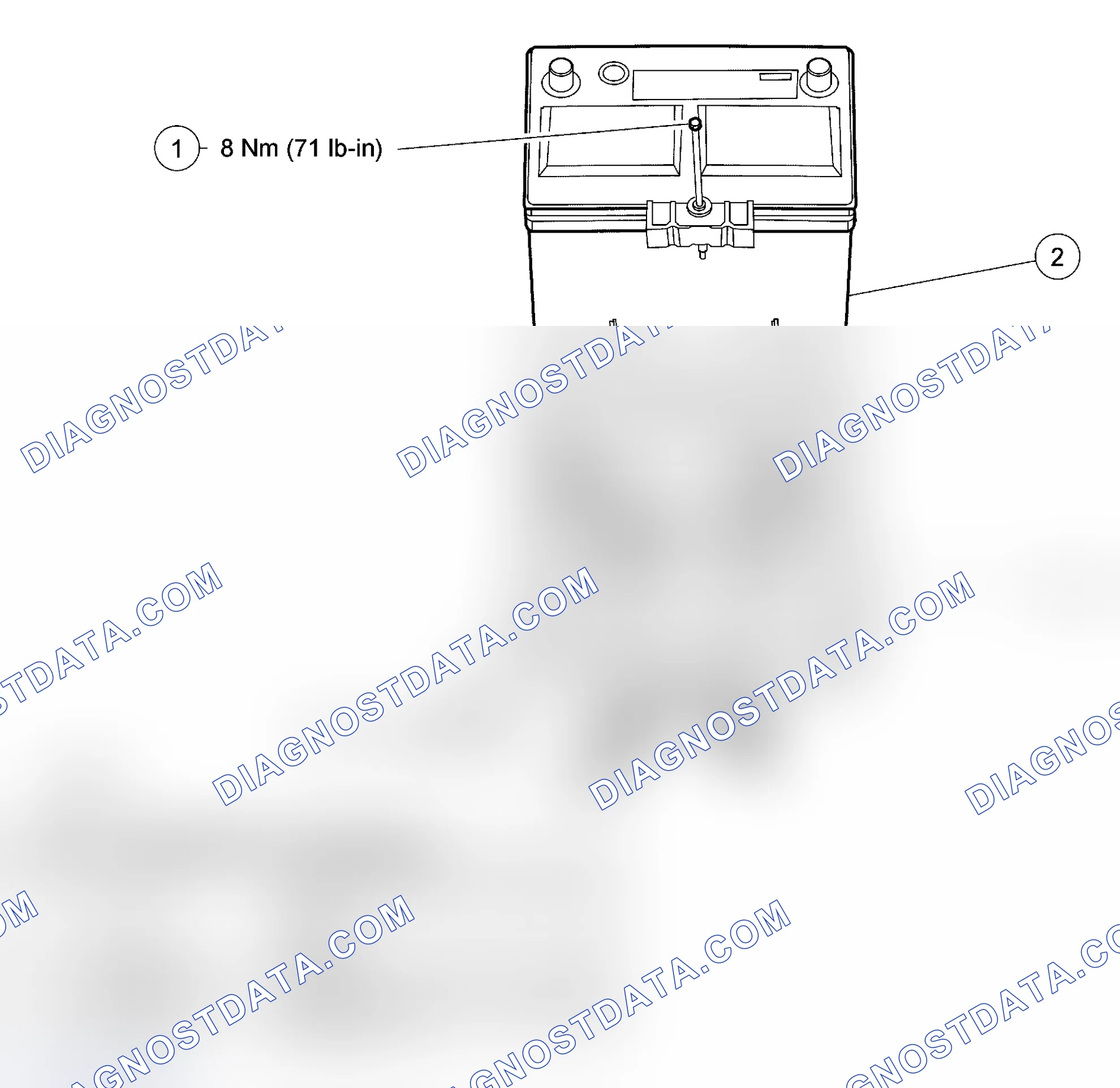 Scheme 20: Battery and Battery Tray - Exploded View