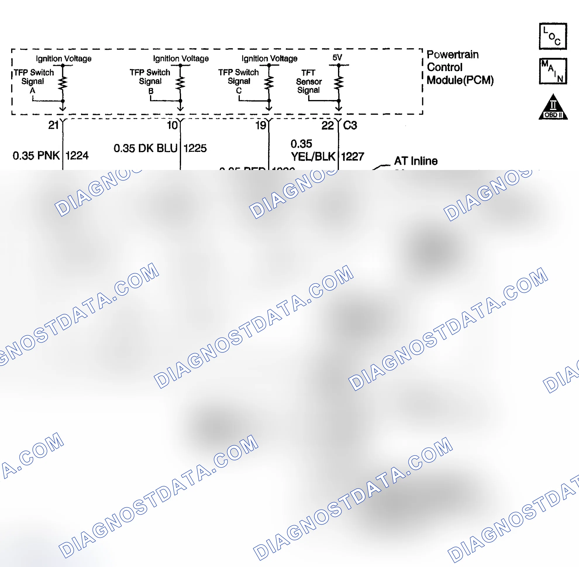 Scheme 365: DTC P1810 (4.2L): TFP Valve Position Switch Circuit