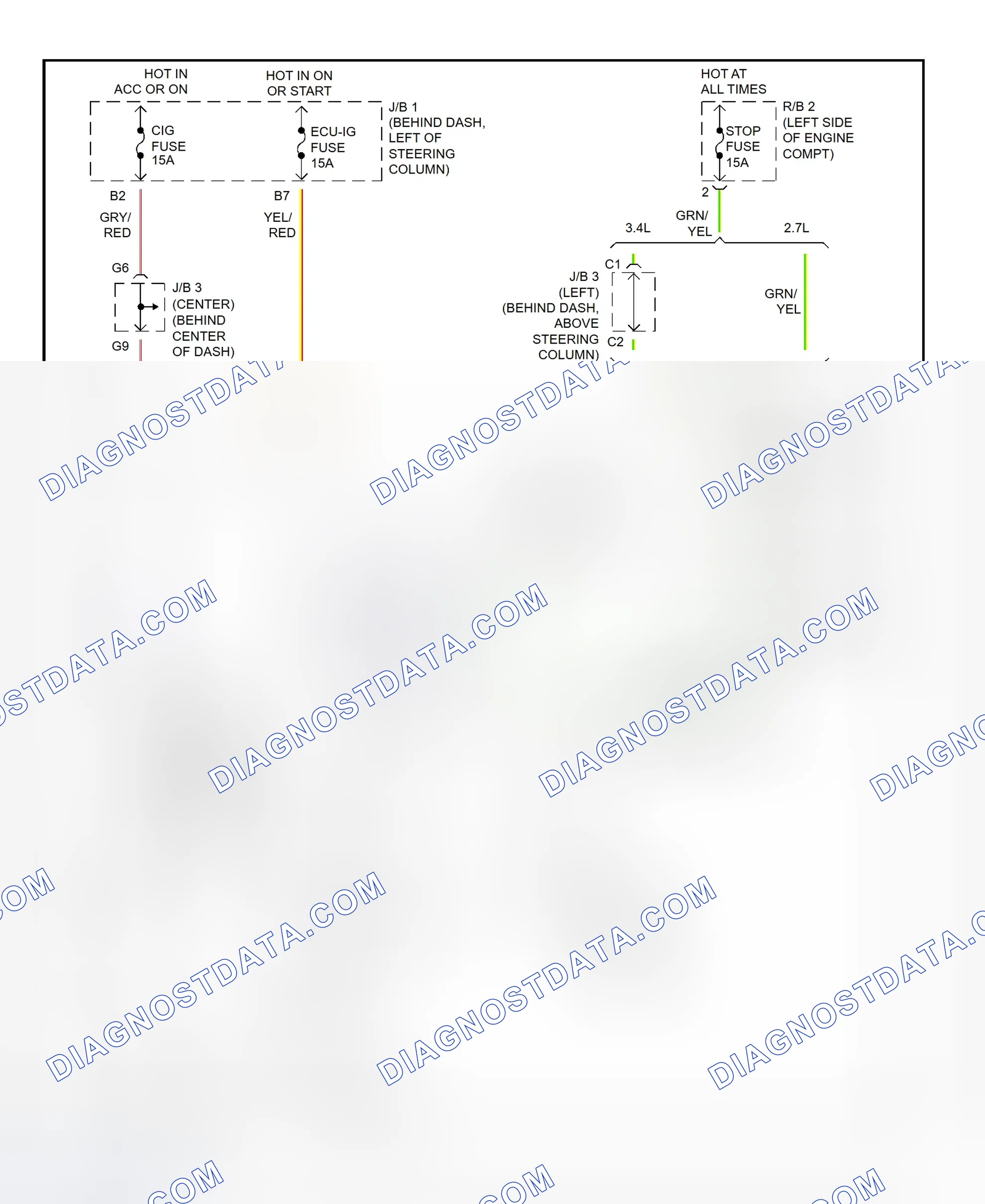 Scheme 167: Shift Lock System Wiring Diagram (Toyota Tacoma - Column Shift)