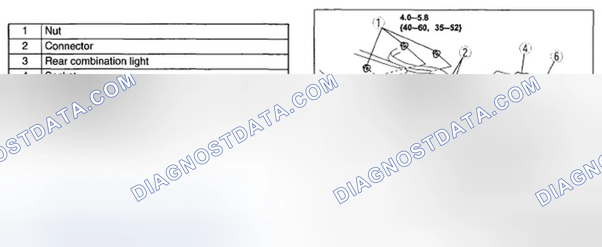 Scheme 29: REAR COMBINATION LIGHT REMOVAL/INSTALLATION