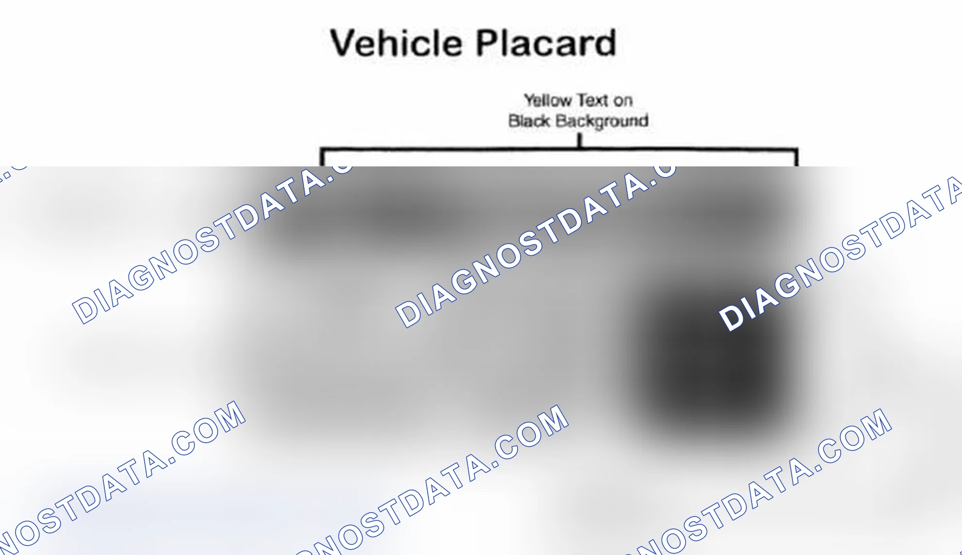 Scheme 28: Vehicle Tire Placard - Typical