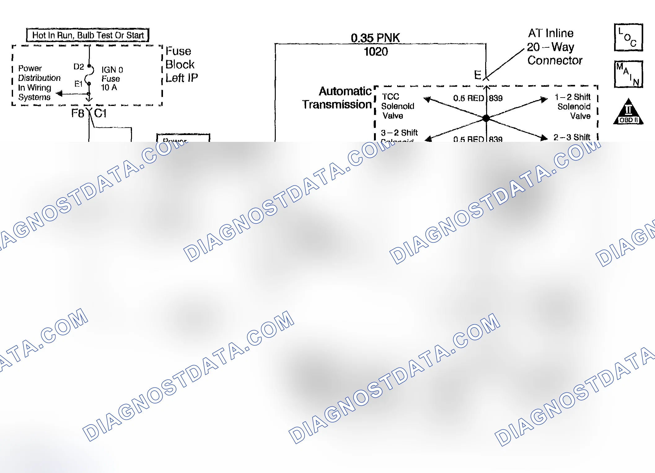 Scheme 333: DTC P1860: Open, Short To Ground Or Short To Power In The TCC PWM Solenoid Valve Circuit