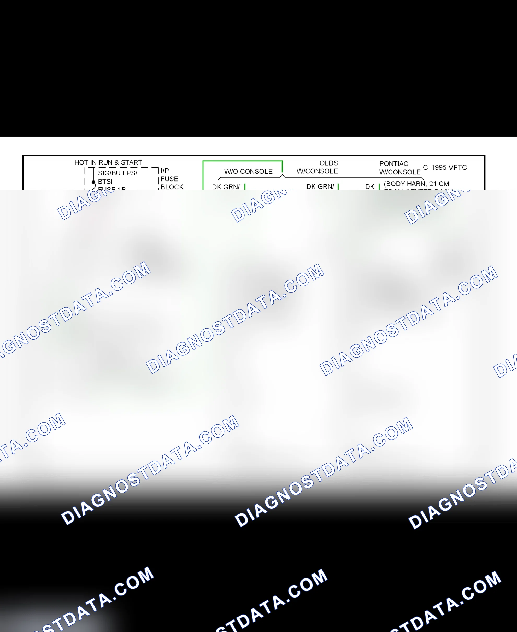 Fig. 26: Shift Interlock System Wiring Diagram (1999 Bonneville, Eighty Eight, LeSabre & LSS)