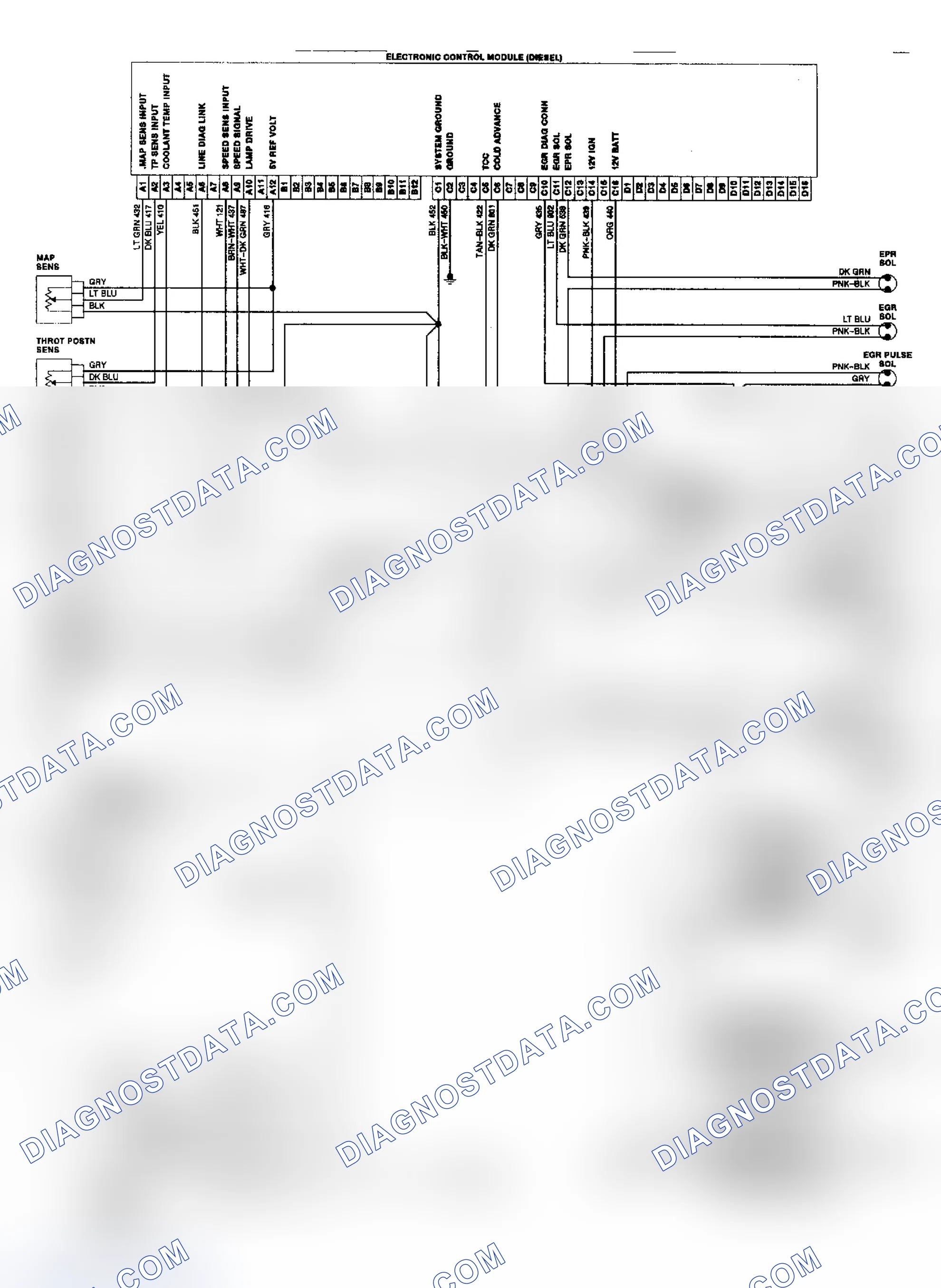 Scheme 243: 6.2L Diesel Electronic Control System Wiring Diagram ("C/K" Series)