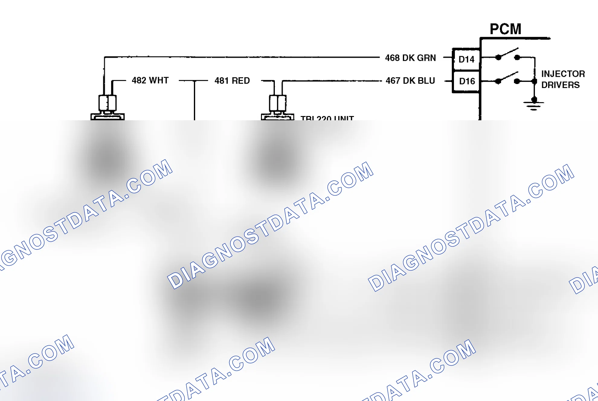 Scheme 219: Code 42 Schematic ("C" & "K" Series 5.7L M/T) Ignition Control