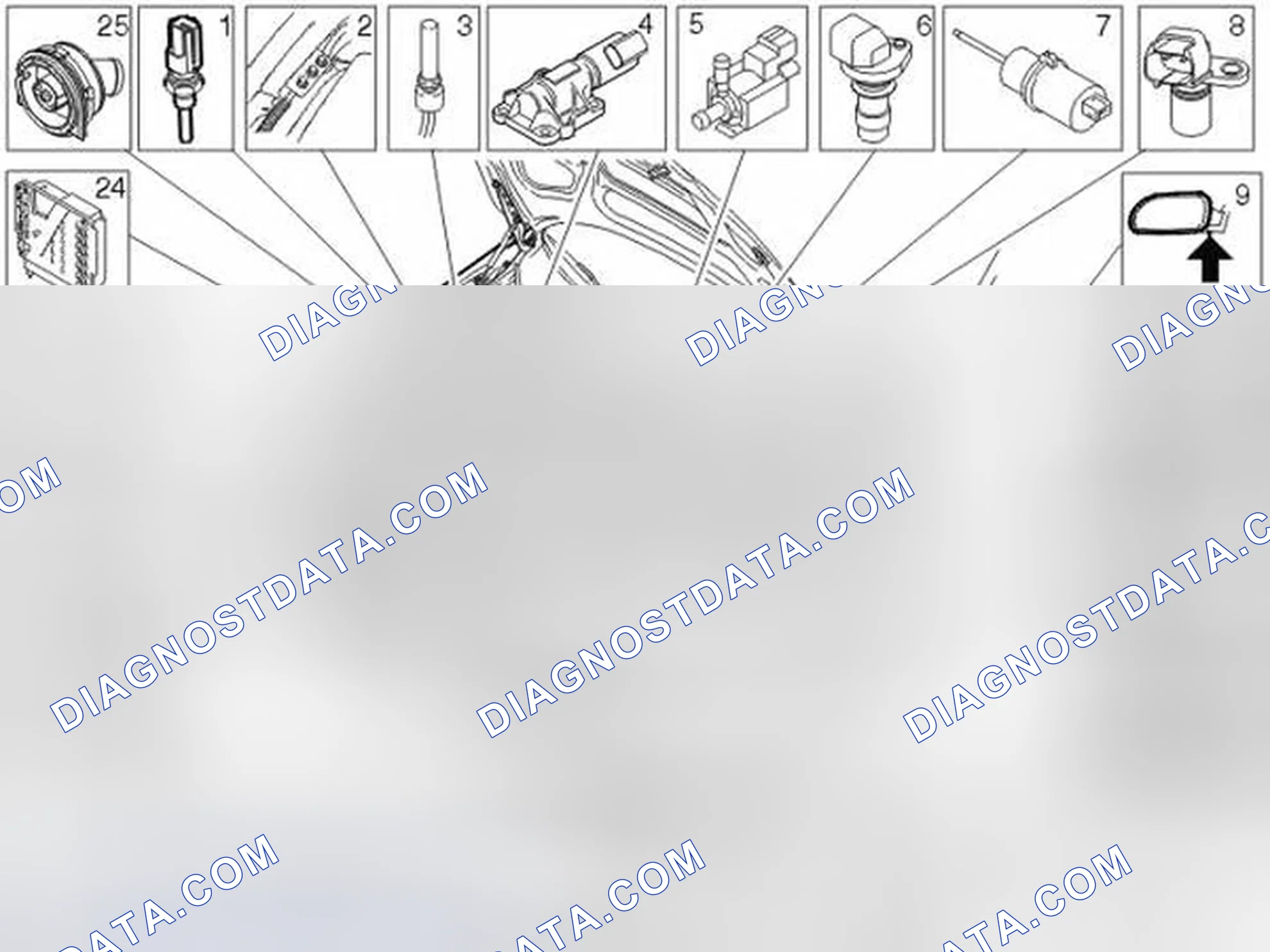 Scheme 179: Location Of Components, Engine Compartment