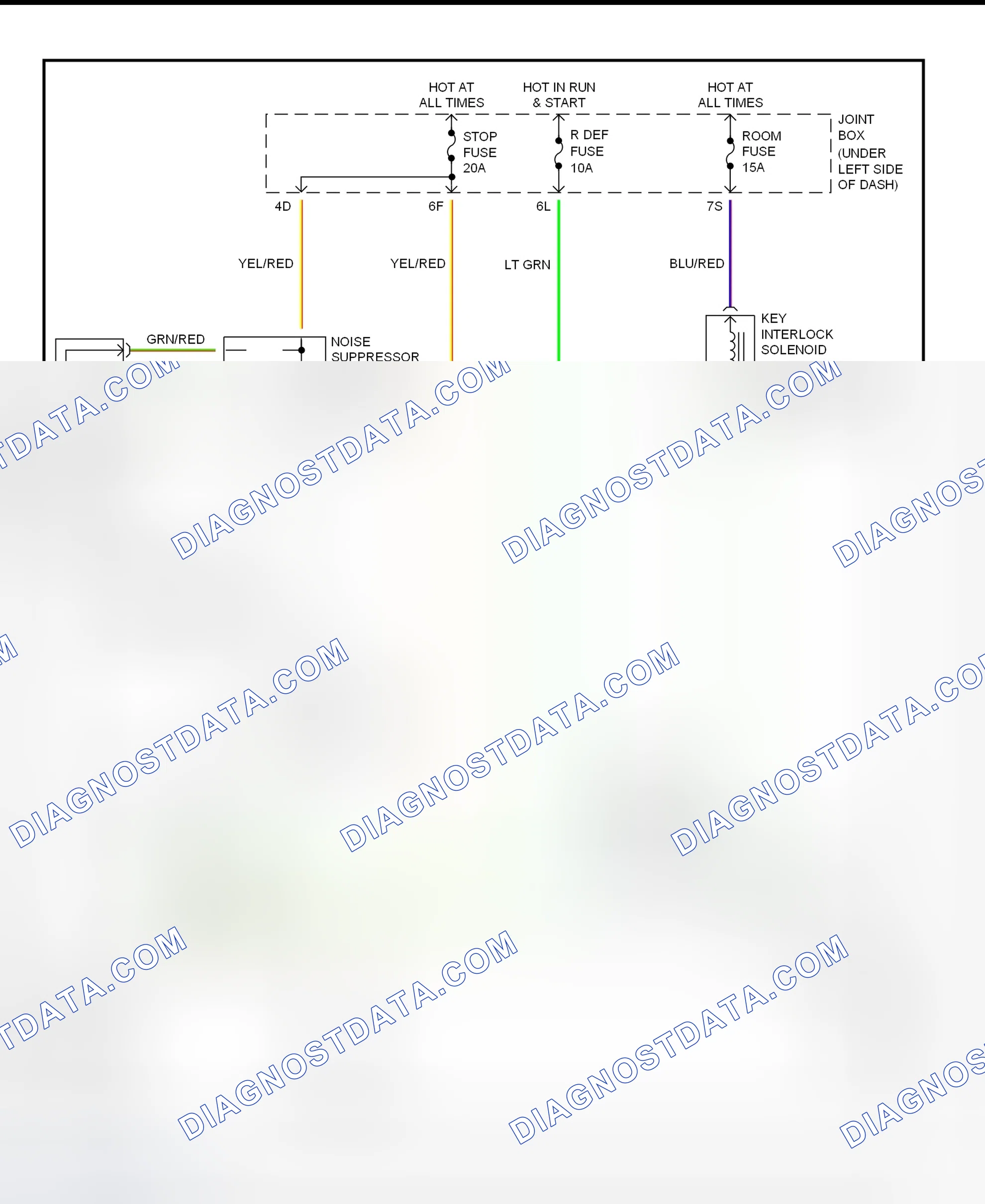 Scheme 32: Shift Interlock System Wiring Diagram (2001 Millenia)