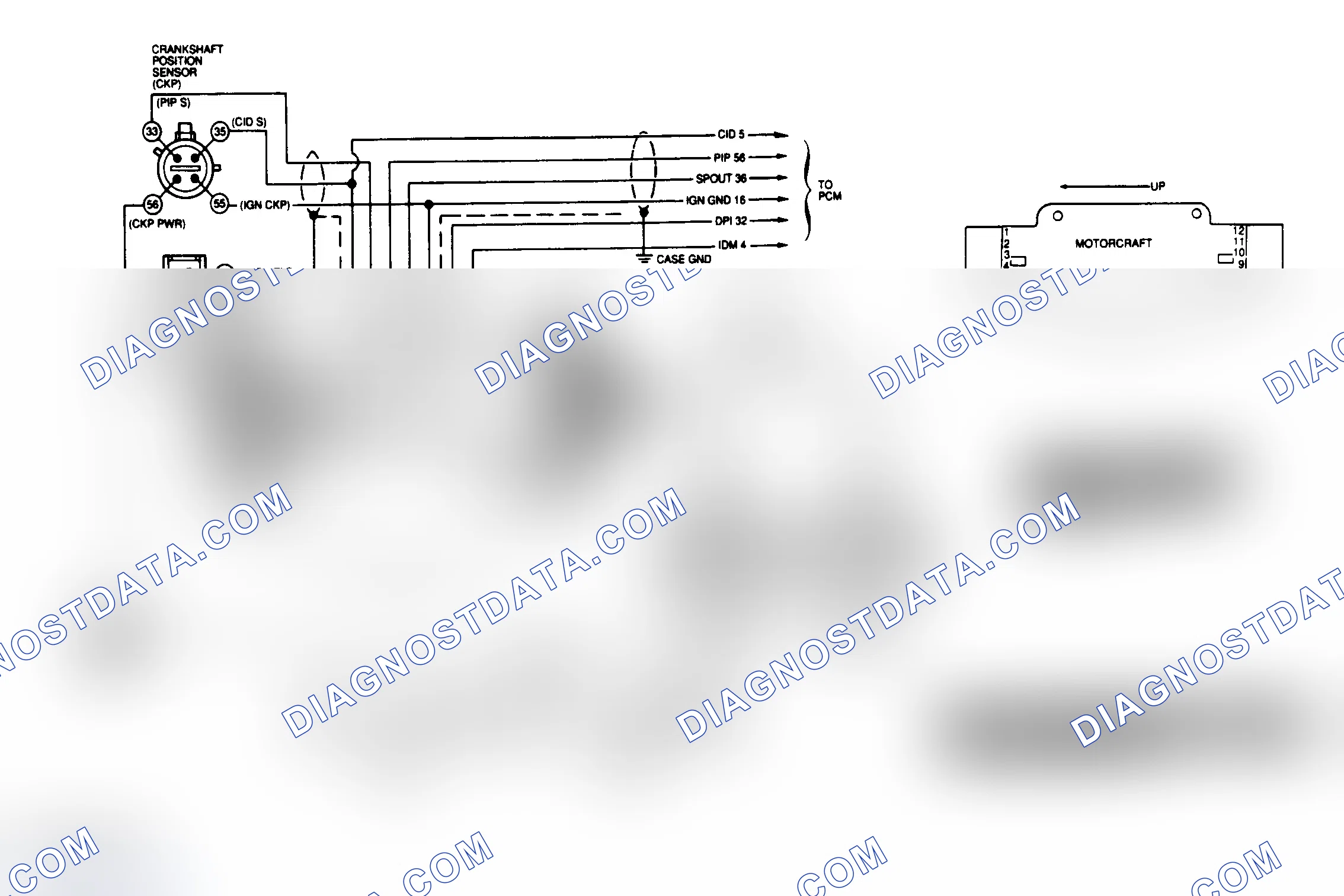 Scheme 179: Ignition System Connector Terminal (Mustang 2.3L)