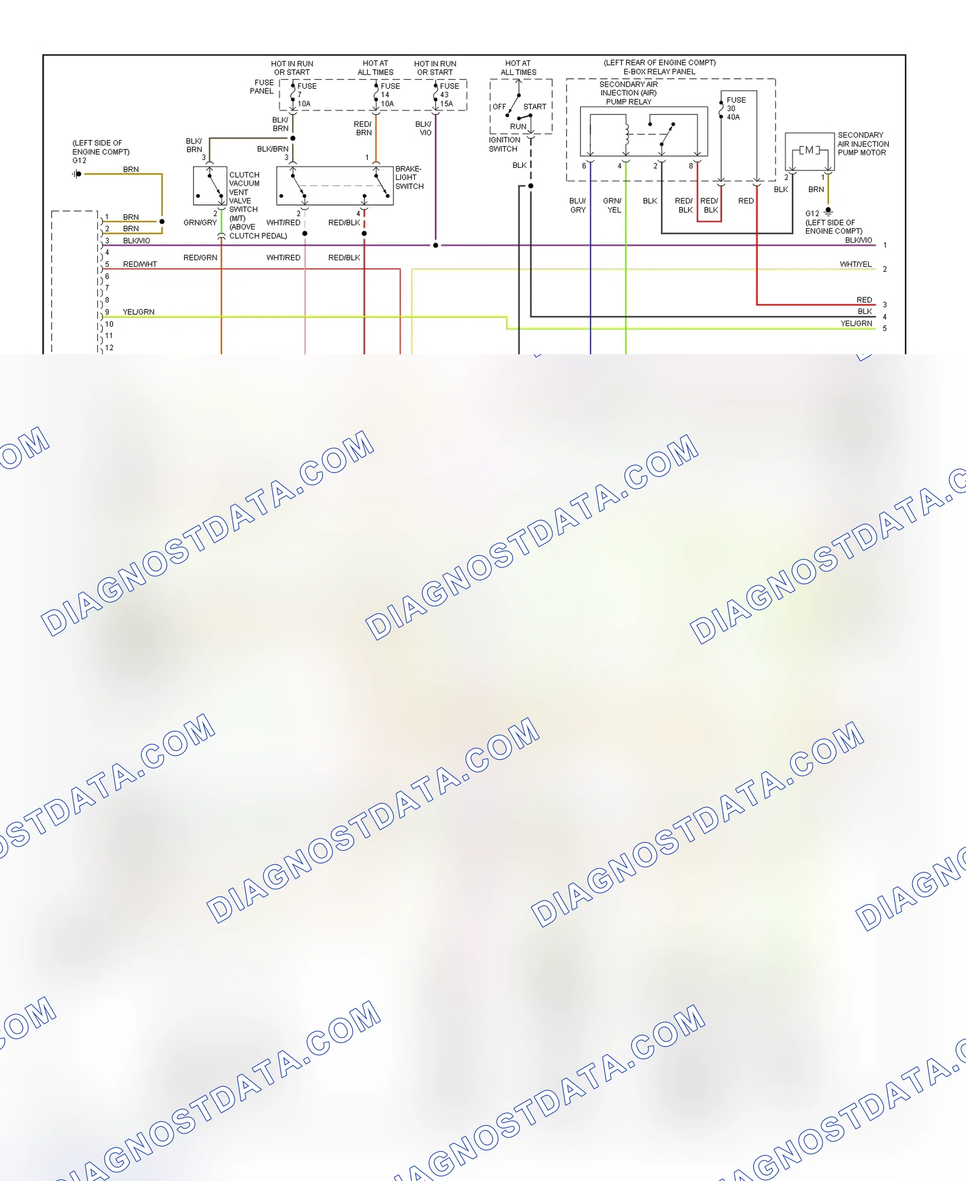 Scheme 4: Wiring Diagram (A4 1.8L - 1 Of 4)