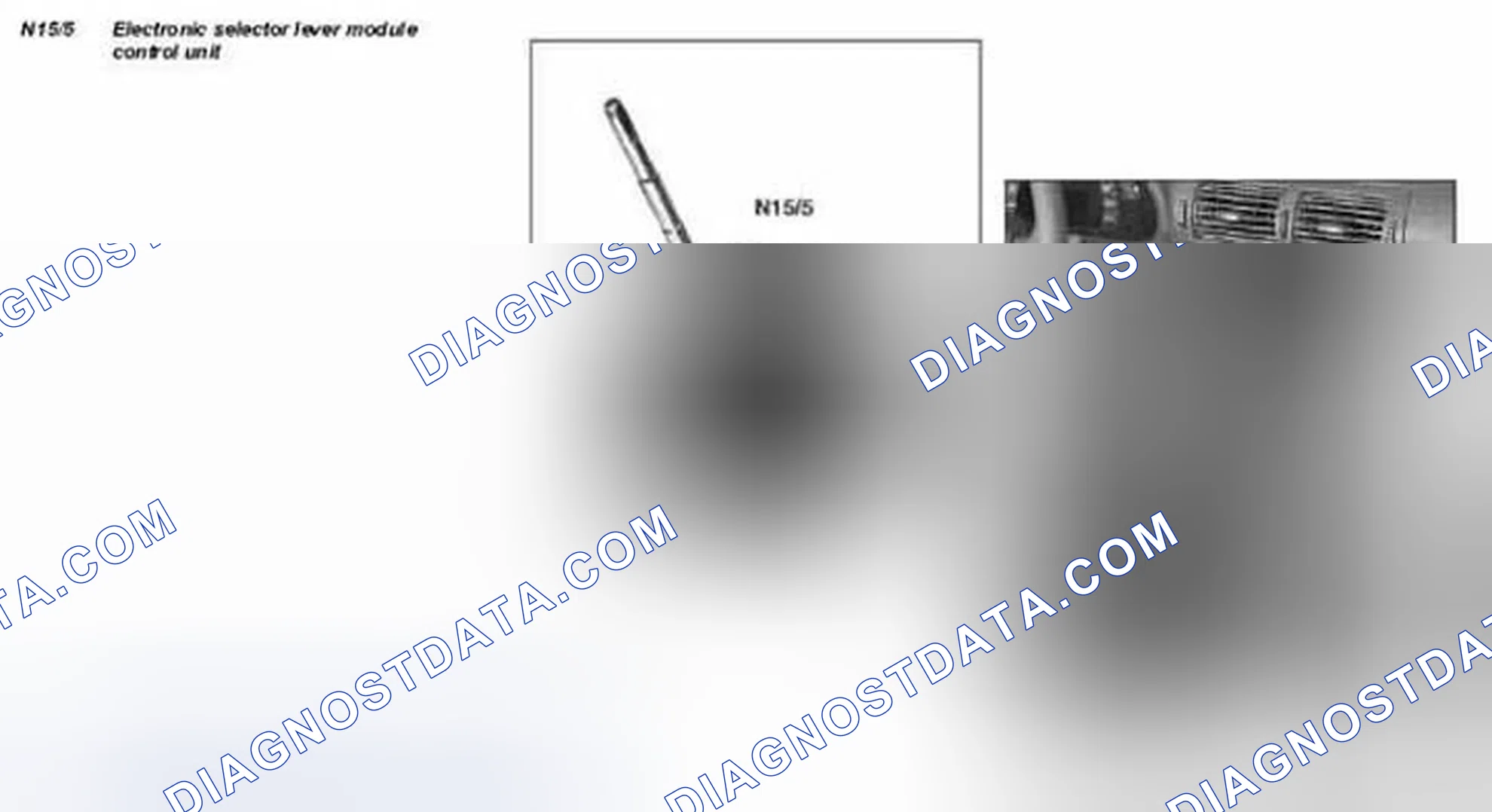 Scheme 64: Identifying Electronic Selector Lever Module Control Unit - Transmission 722.6