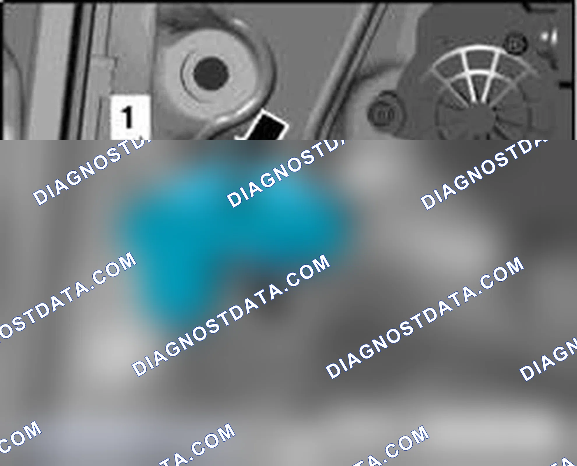 Scheme 311: Front Passengers Access/Start Authorization Antenna R135 , removing and installing