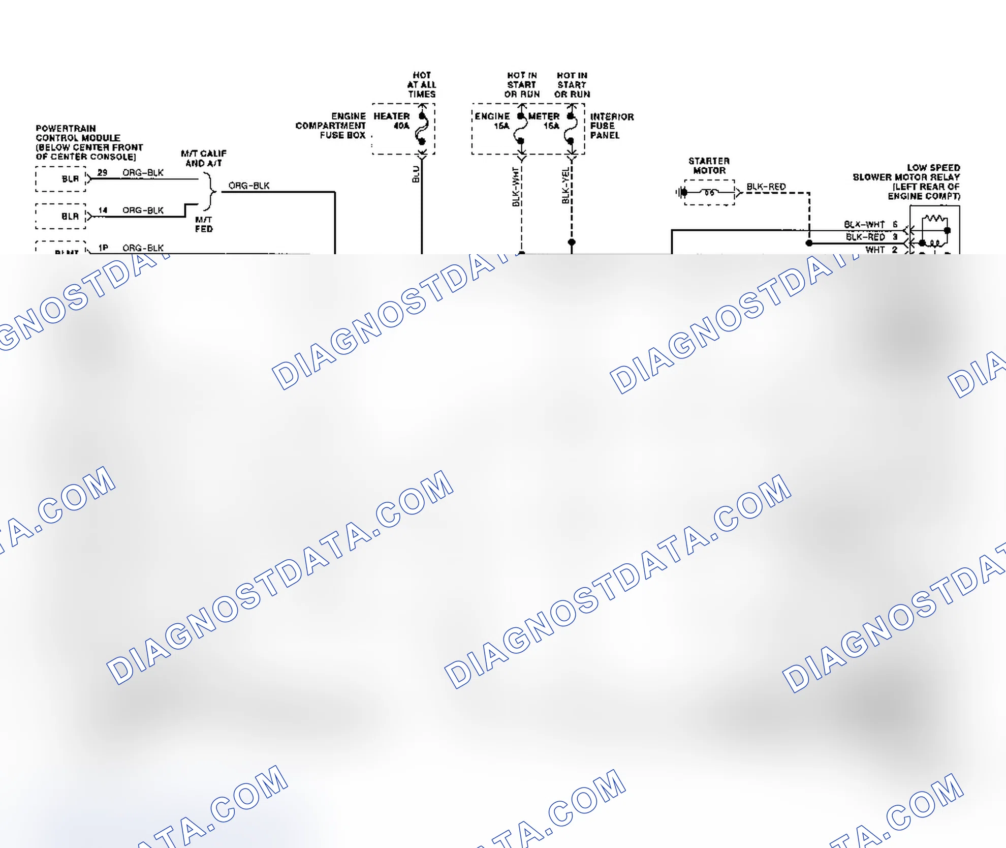 Scheme 448: Code 72 Schematic ("C" & "K" Series Diesel) VSS Circuit Loss Transmission Output Signal