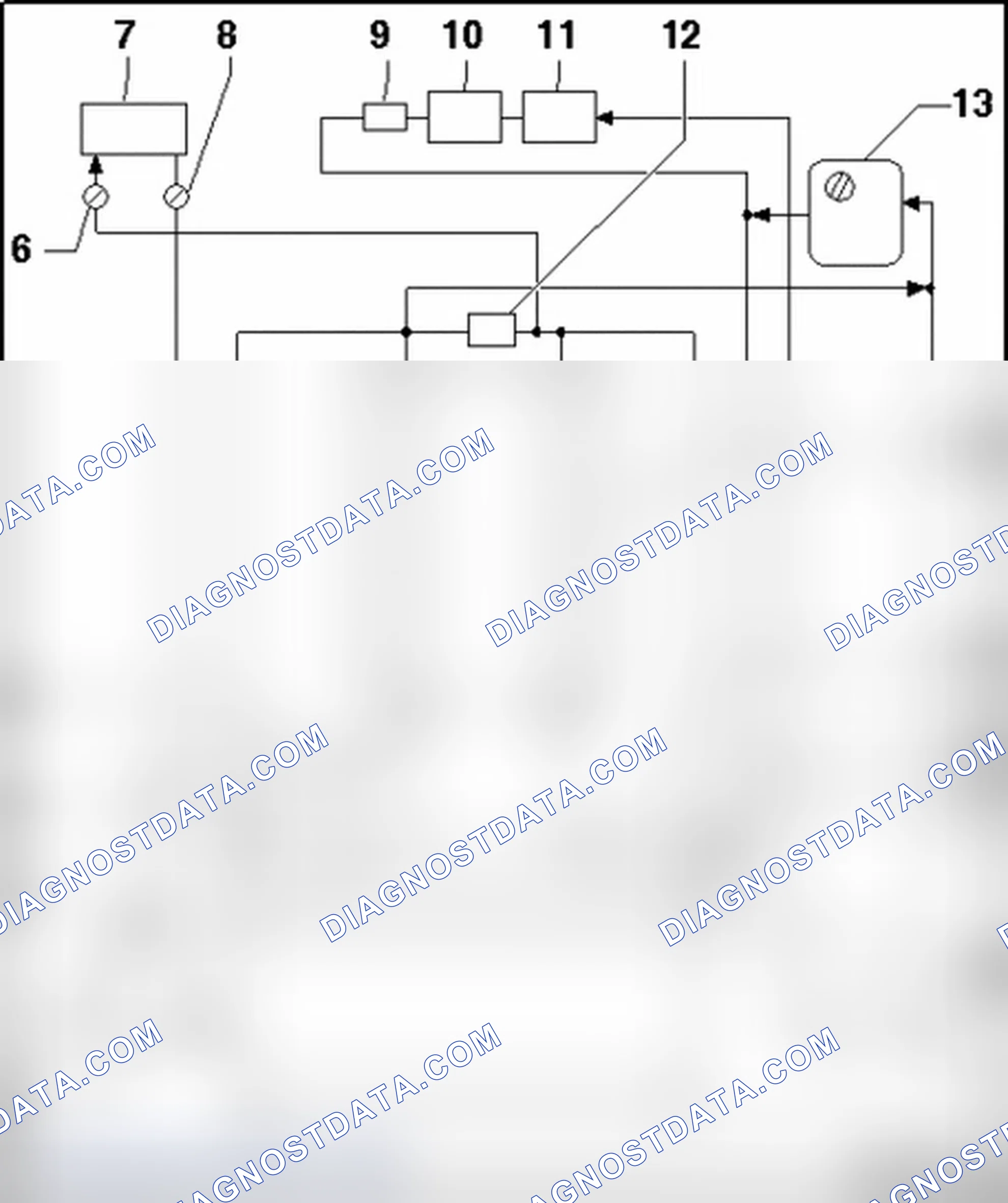 Scheme 309: Coolant Hose Connection Diagram, with Hot Climate Configuration without Parking Heater
