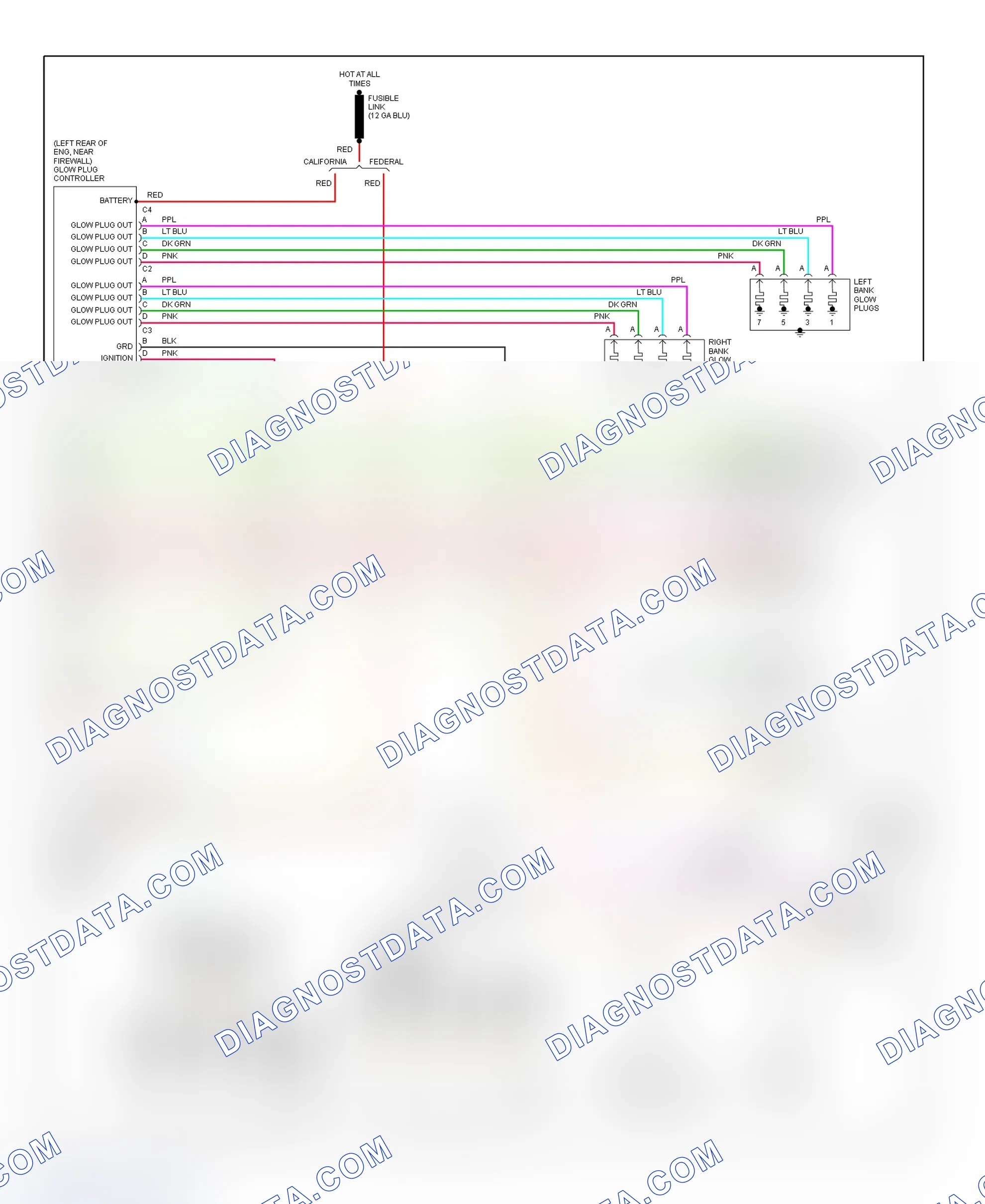 Scheme 98: PCM Wiring Diagram (Forward Control - Commercial Chassis - 6.5L VIN F - 4 Of 4)