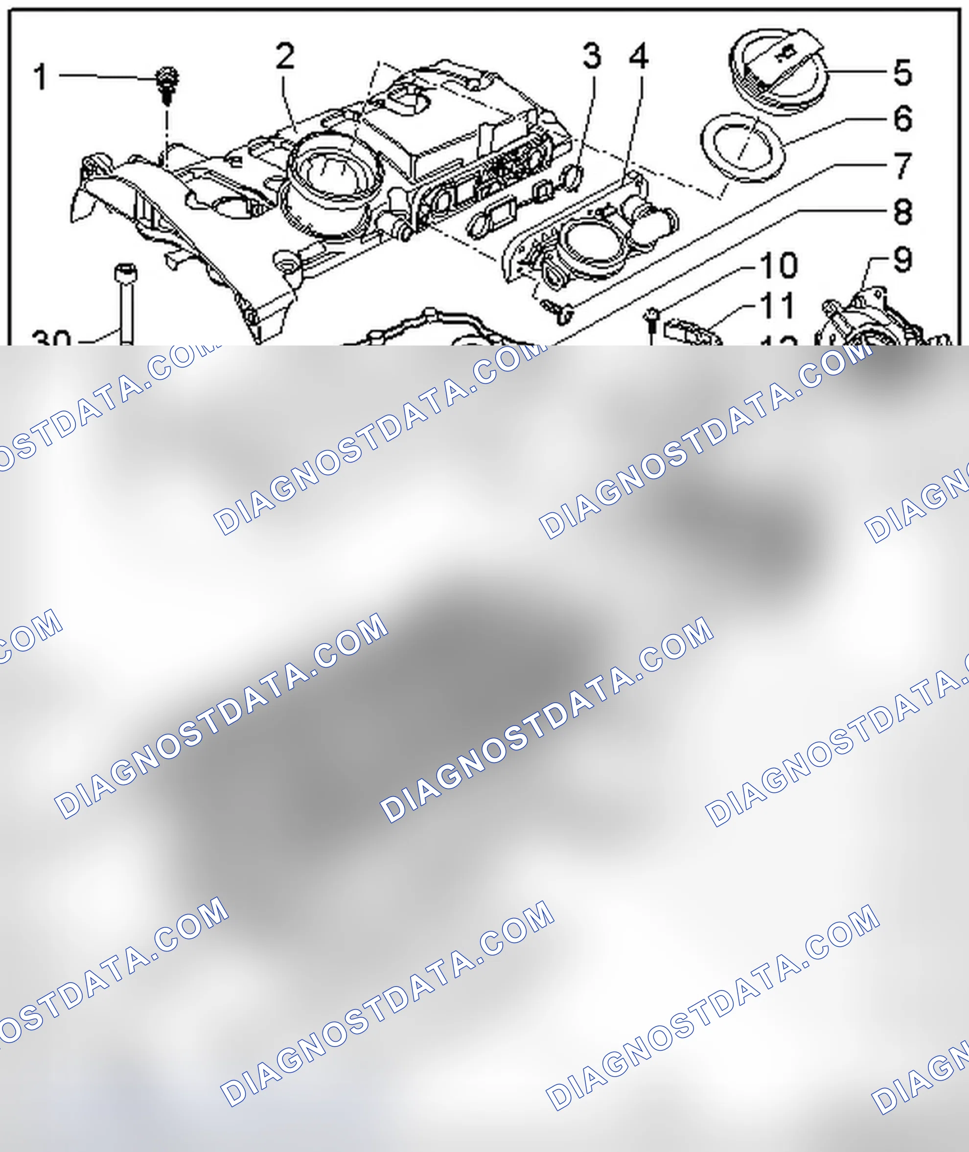 Scheme 70: CYLINDER HEAD ASSEMBLY OVERVIEW