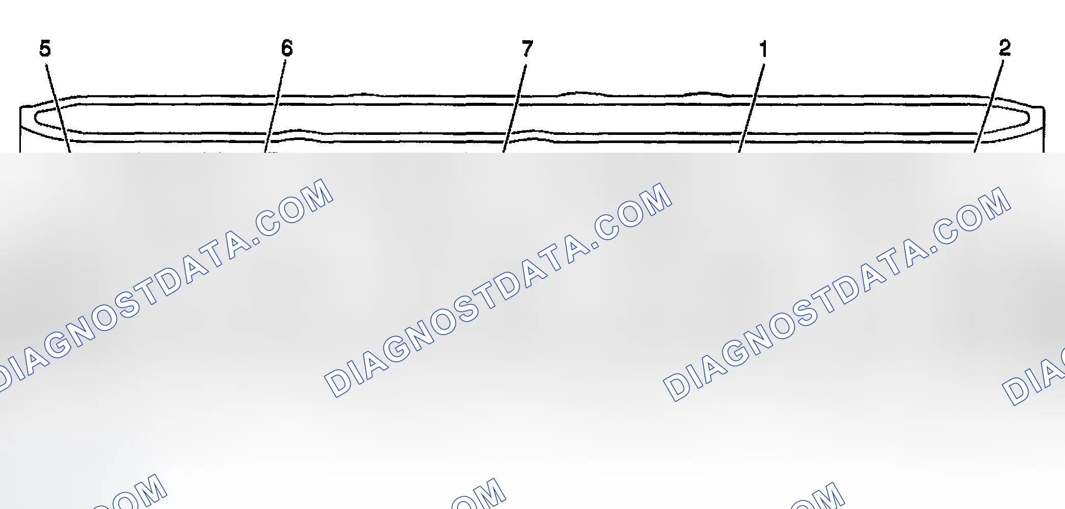 Scheme 754: Cylinder Head-Intake Manifold Deck View