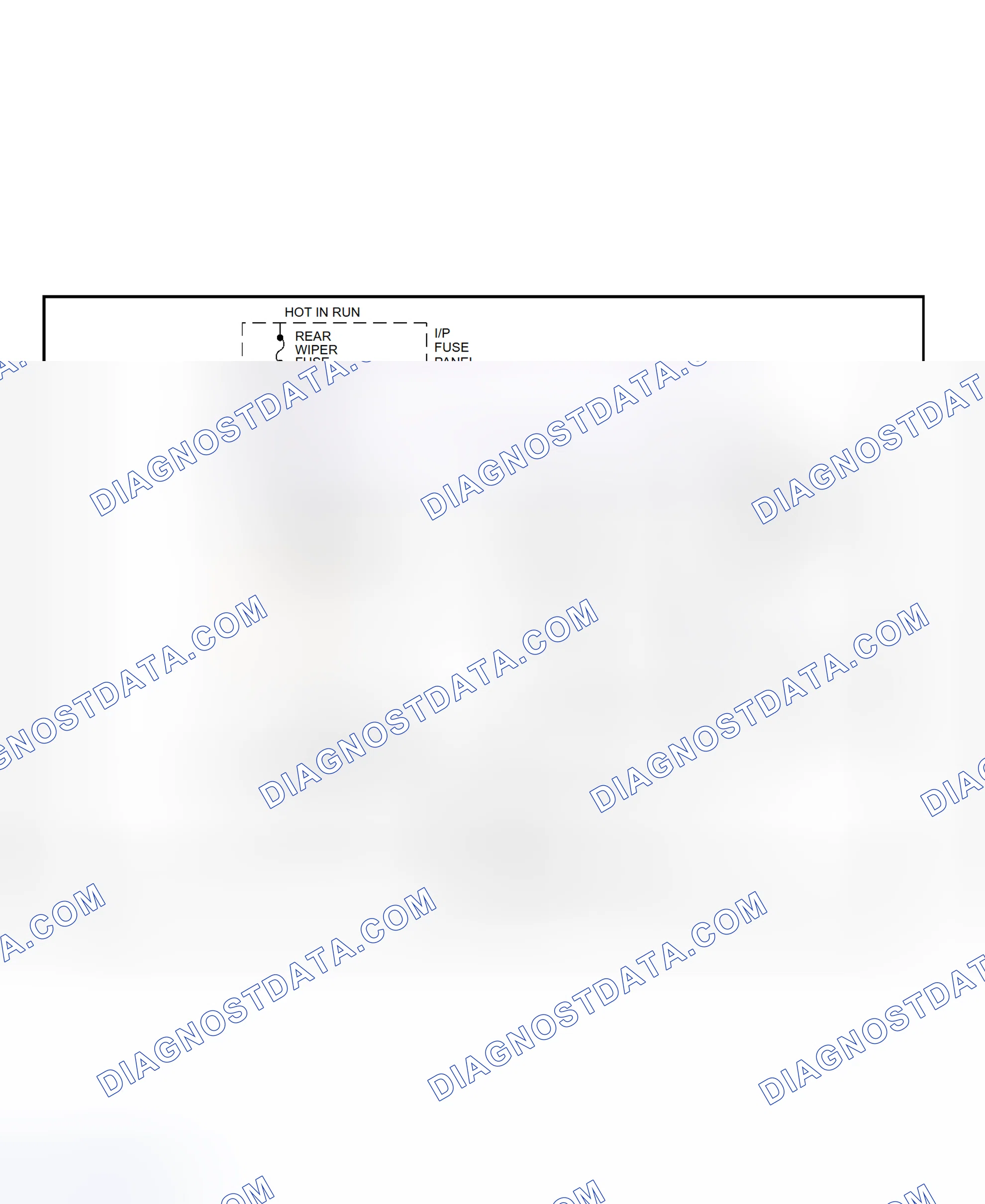 Scheme 2: Rear Wiper/Washer System Wiring Diagram