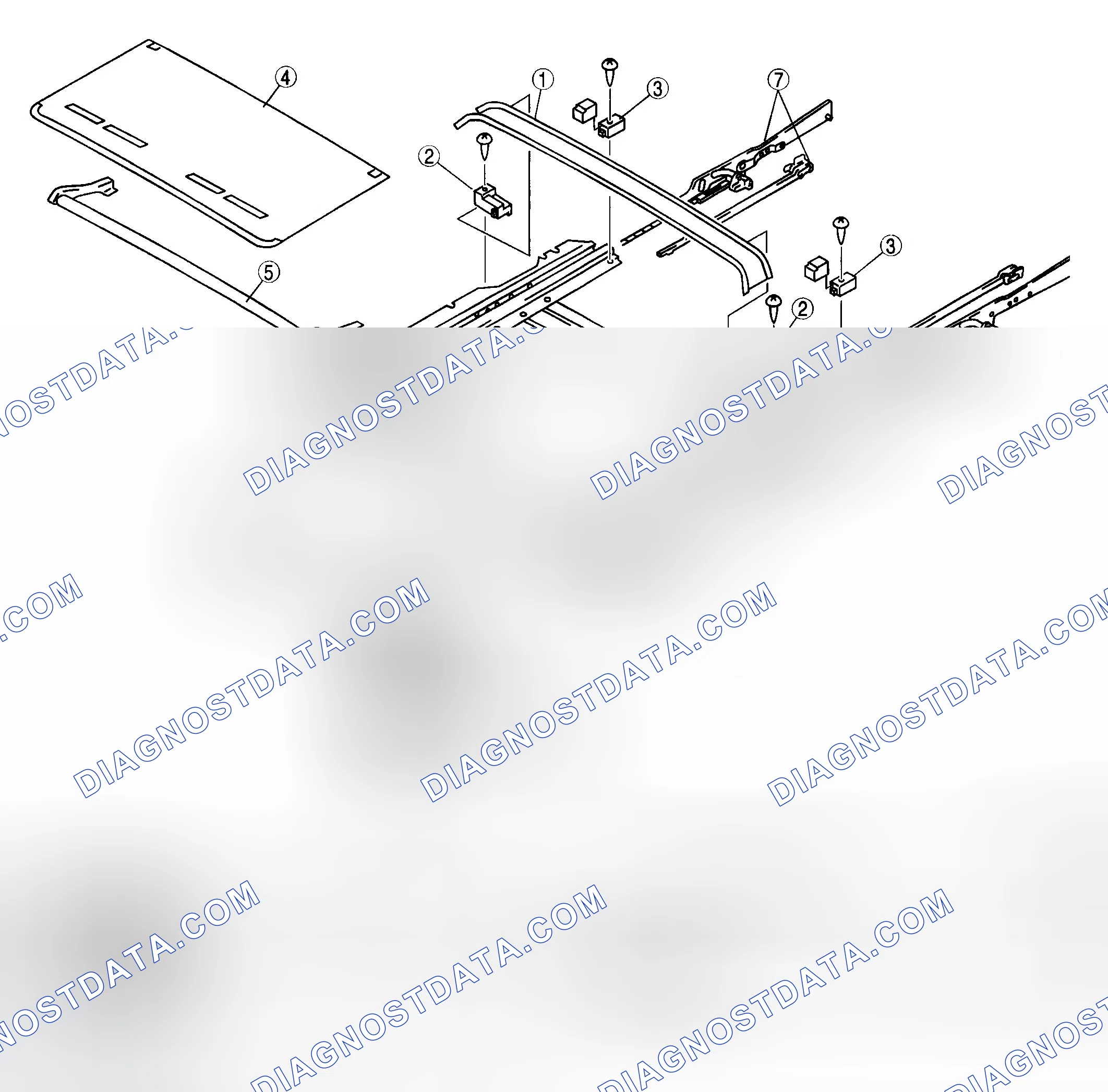 Scheme 8: SUNROOF UNIT DISASSEMBLY/ASSEMBLY