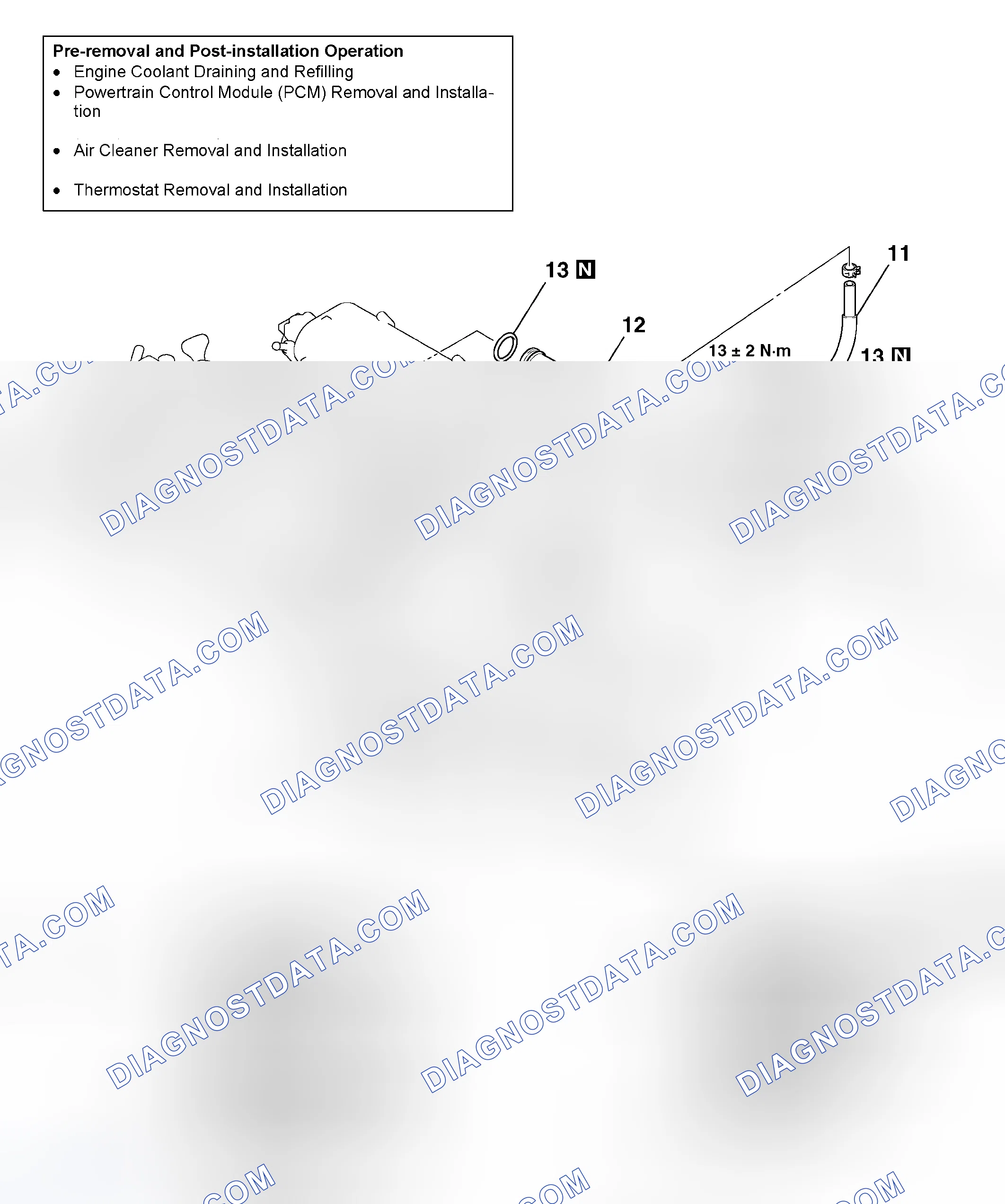 Scheme 23: REMOVAL AND INSTALLATION < 2.4L ENGINE >