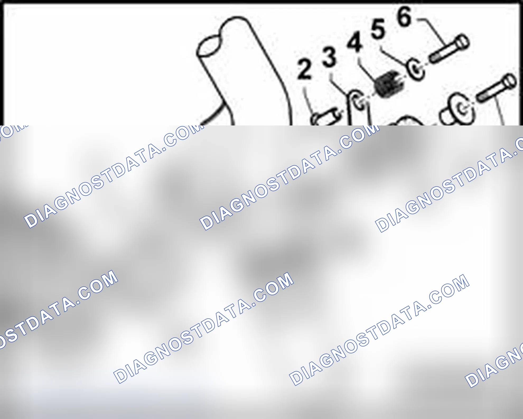Scheme 372: Individual left mounting components - vehicles with manual transmission