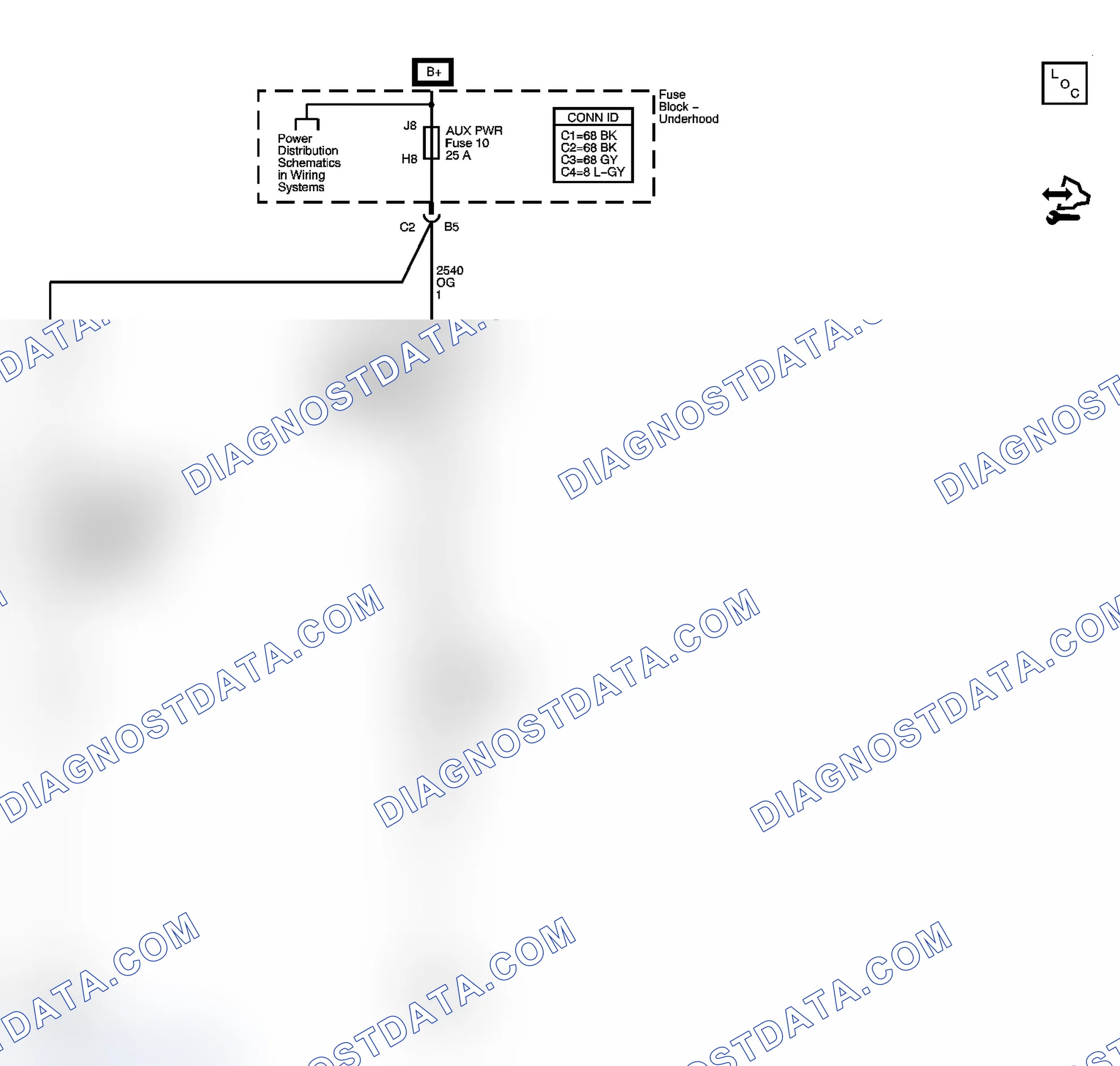 Scheme 68: Cigar Lighter/Auxiliary Outlets Schematics