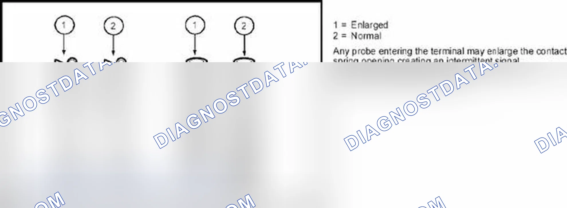 Scheme 596: Deformed (enlarged) female terminals
