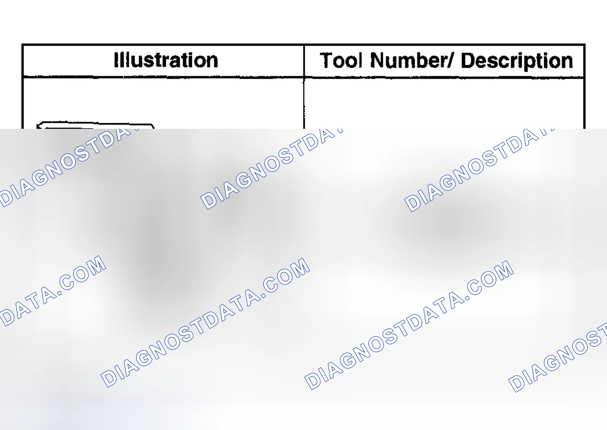 Scheme 60: SPECIAL TOOLS & EQUIPMENT