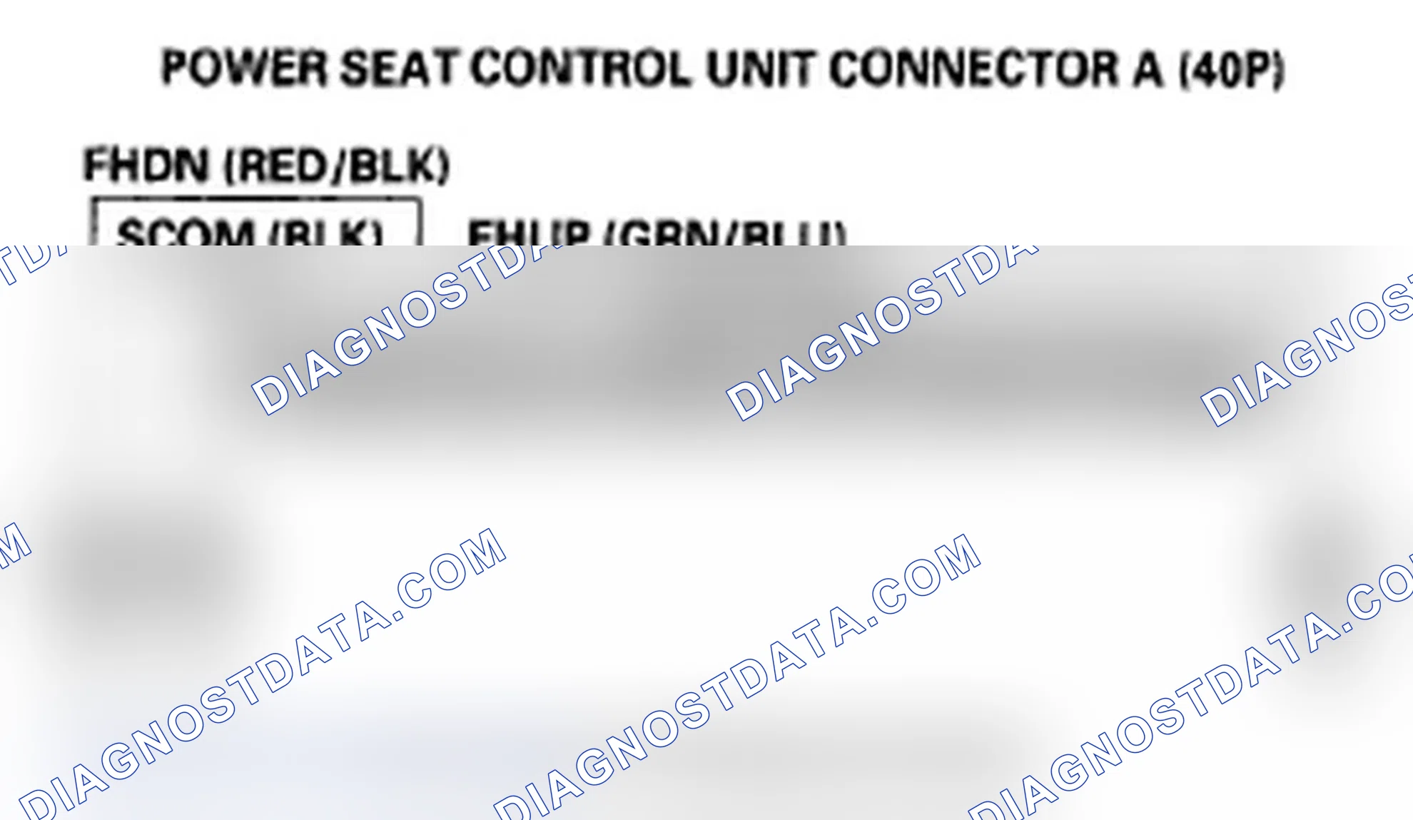 Scheme 69: DTC B1846: Power Seat Front Up-Down Switch Circuit Malfunction