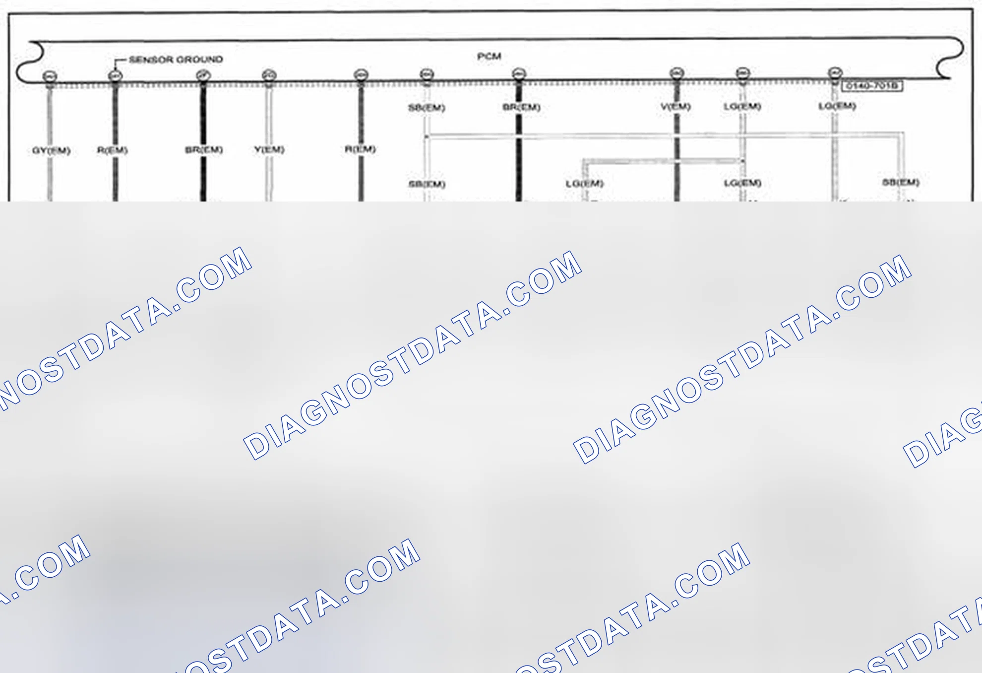 Scheme 152: Control System (MZR 2.3 DISI Turbo) Wiring Diagram - 0140-7g (1 Of 2)