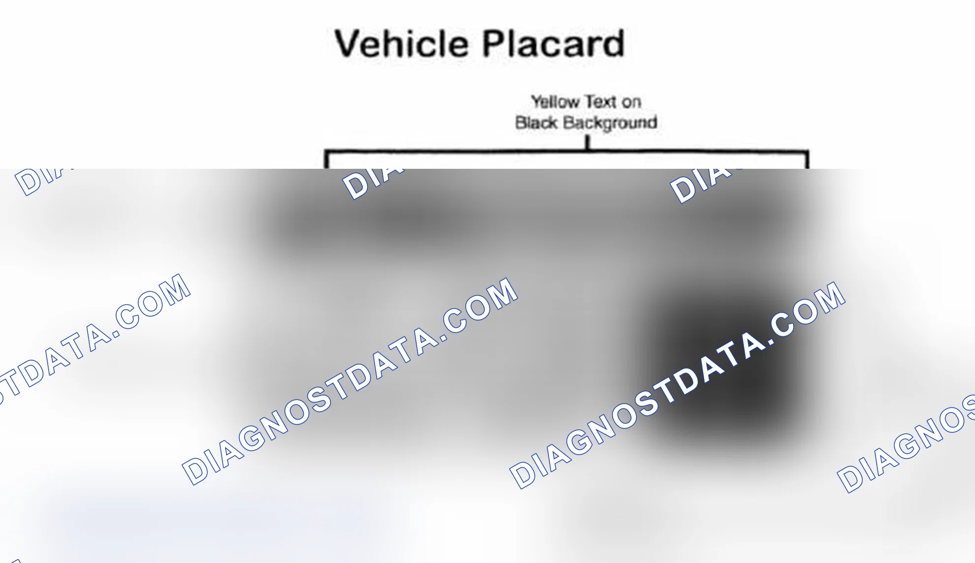 Scheme 28: Vehicle Tire Placard - Typical