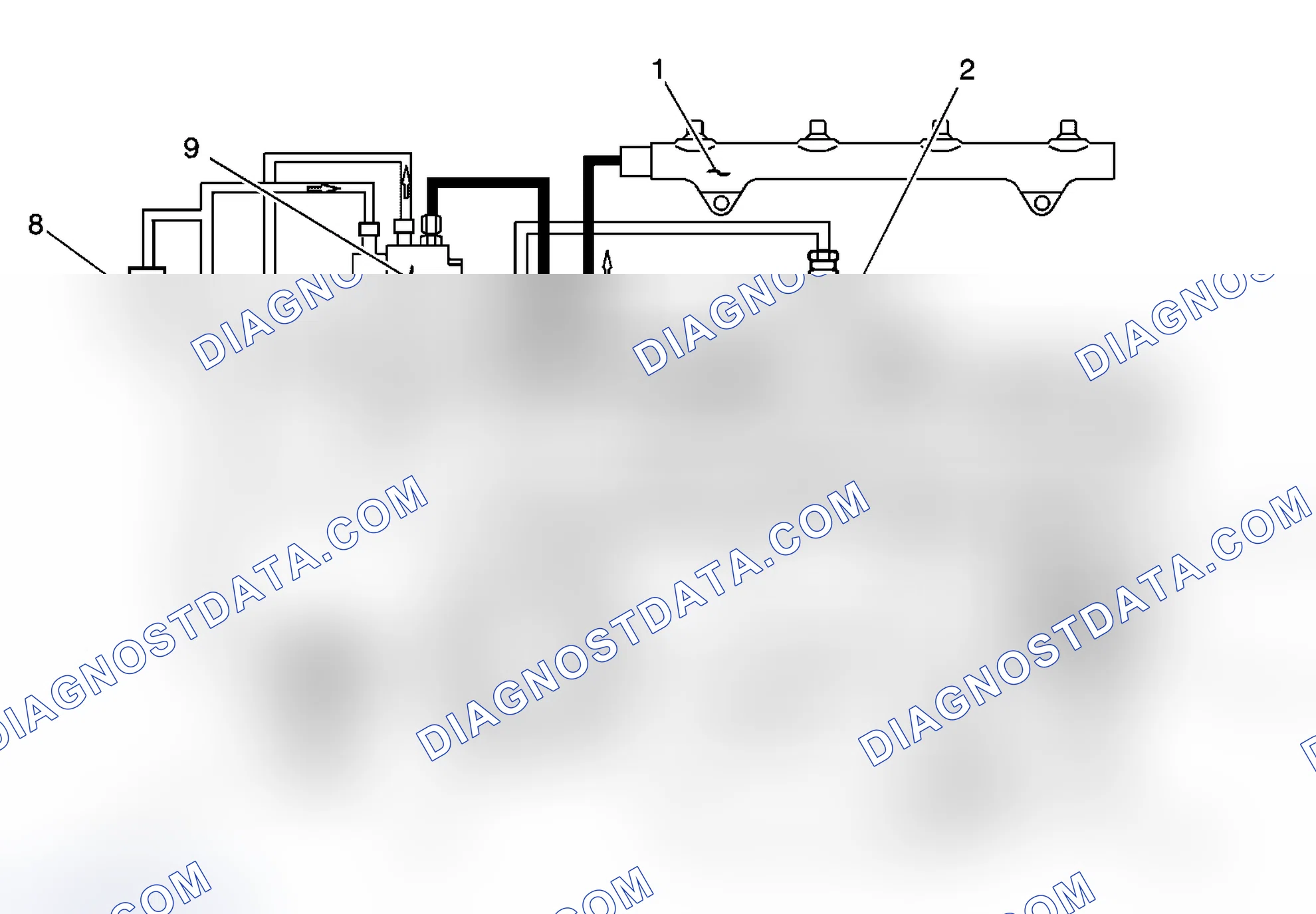 Scheme 268: Fuel Injection Line Routing Diagram
