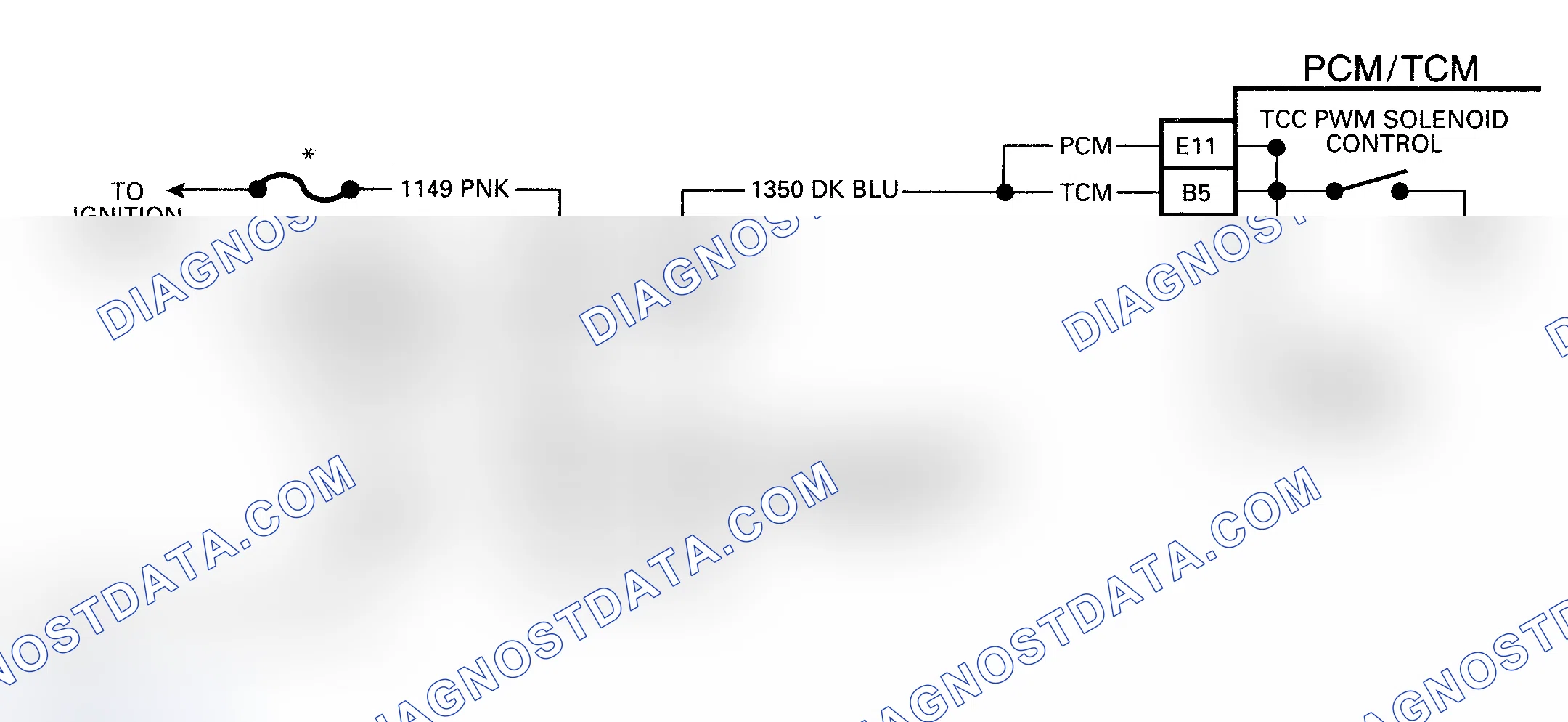 Scheme 364: Code 83 Schematic (All Models) TCC Solenoid Circuit Fault