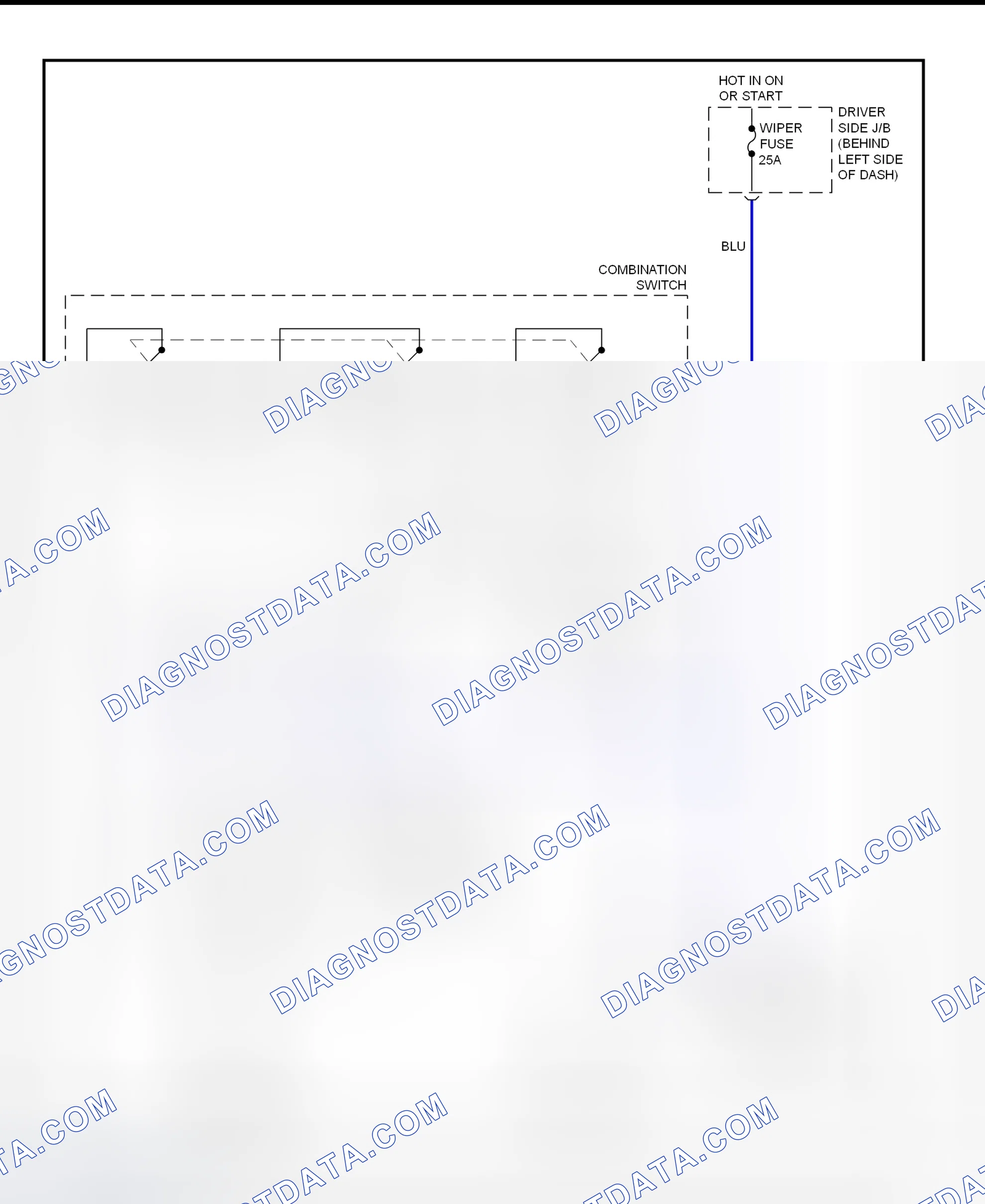 Scheme 9: Wiper/Washer System Wiring Diagram (Avalon)