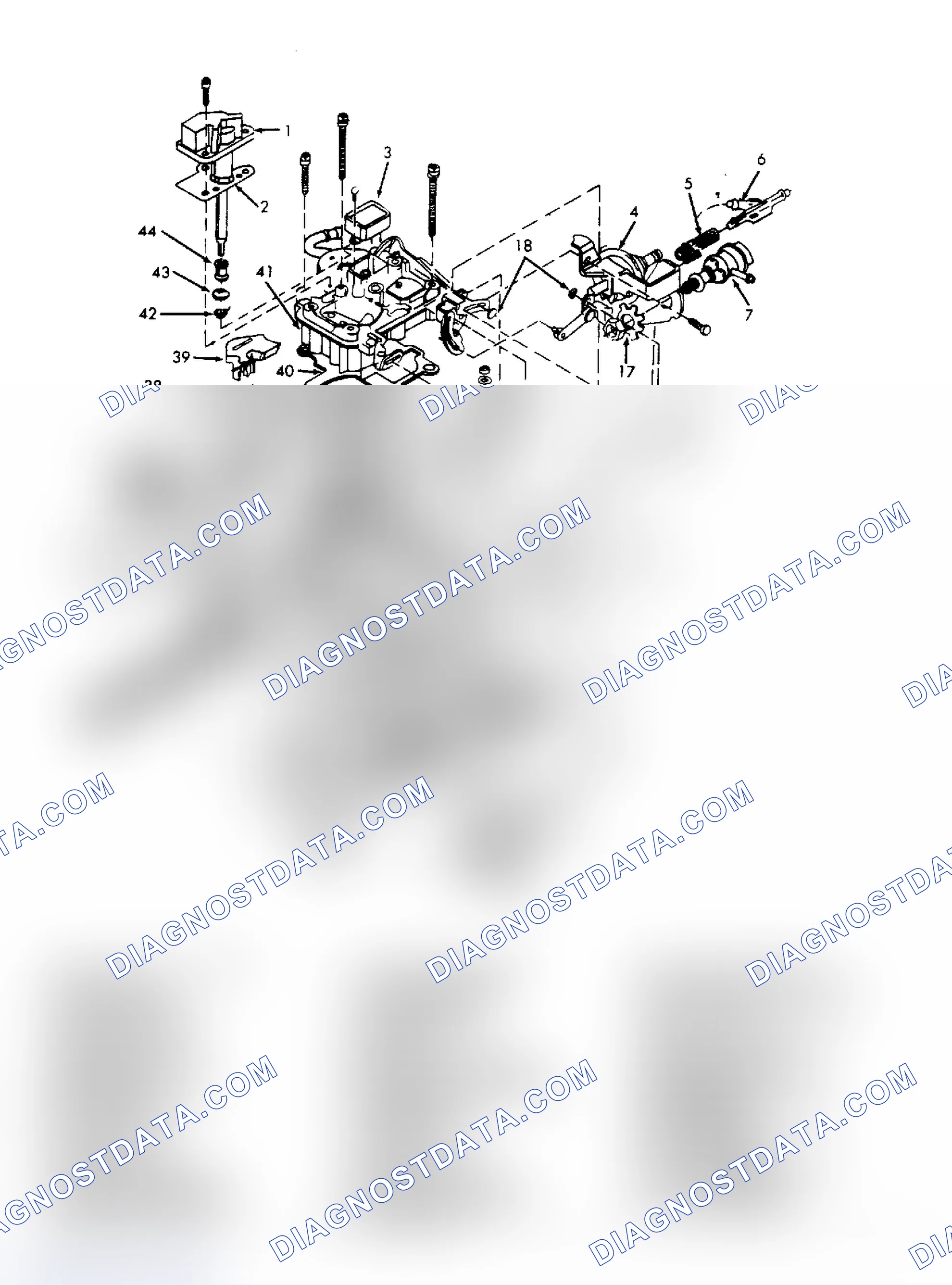 Scheme 22: Exploded View of Rochester Model E2SE Carburetor
