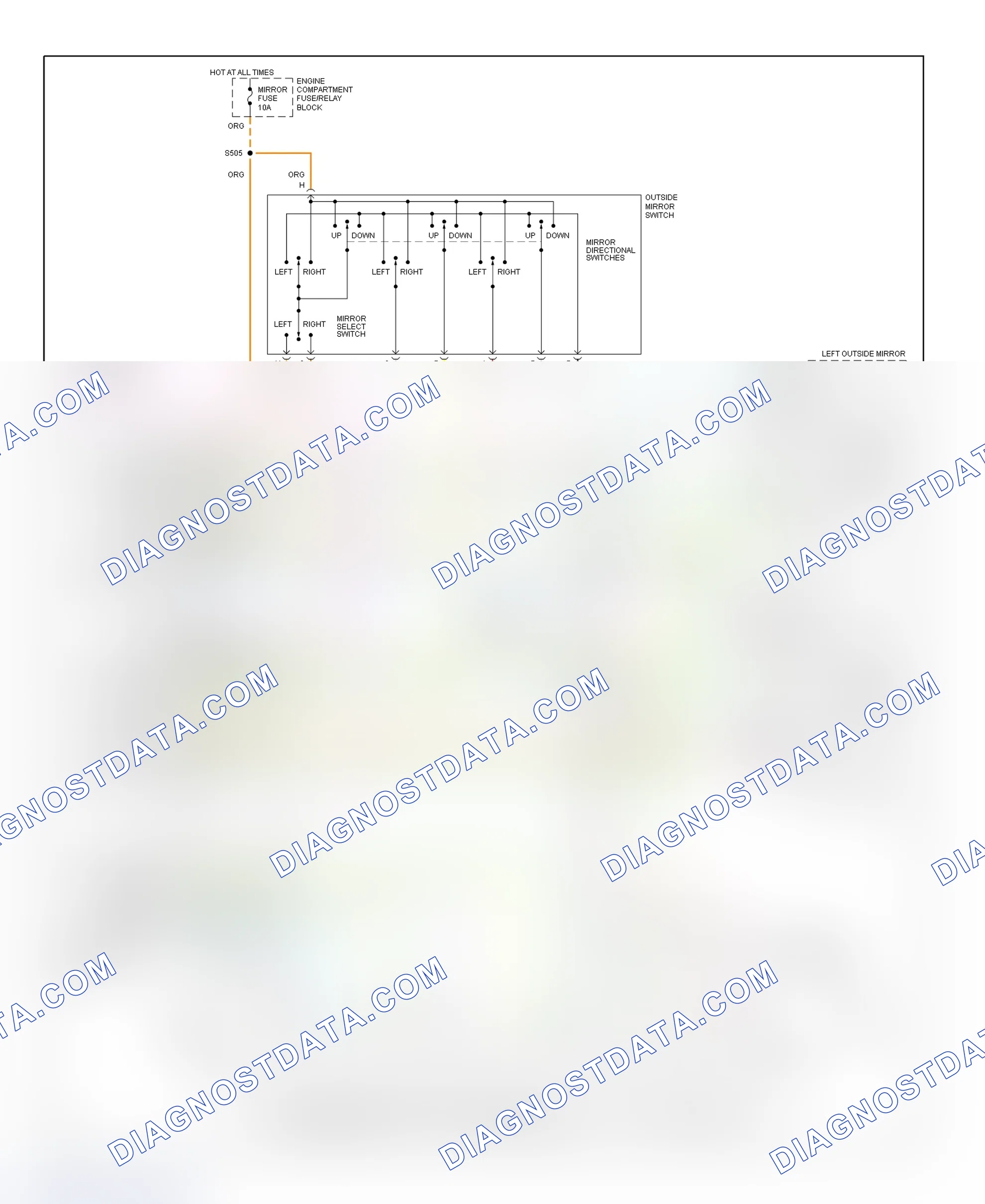 Scheme 2: Memory Power Seats/Power Mirrors Wiring Diagram (Concours & DeVille - 2 Of 2)