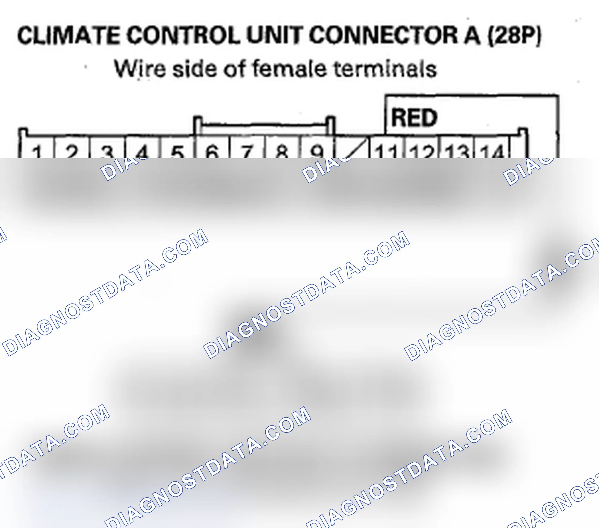 Scheme 221: DTC B121A or DTC indicator G and A/C ON: An Open in the Mode Control Motor Circuit