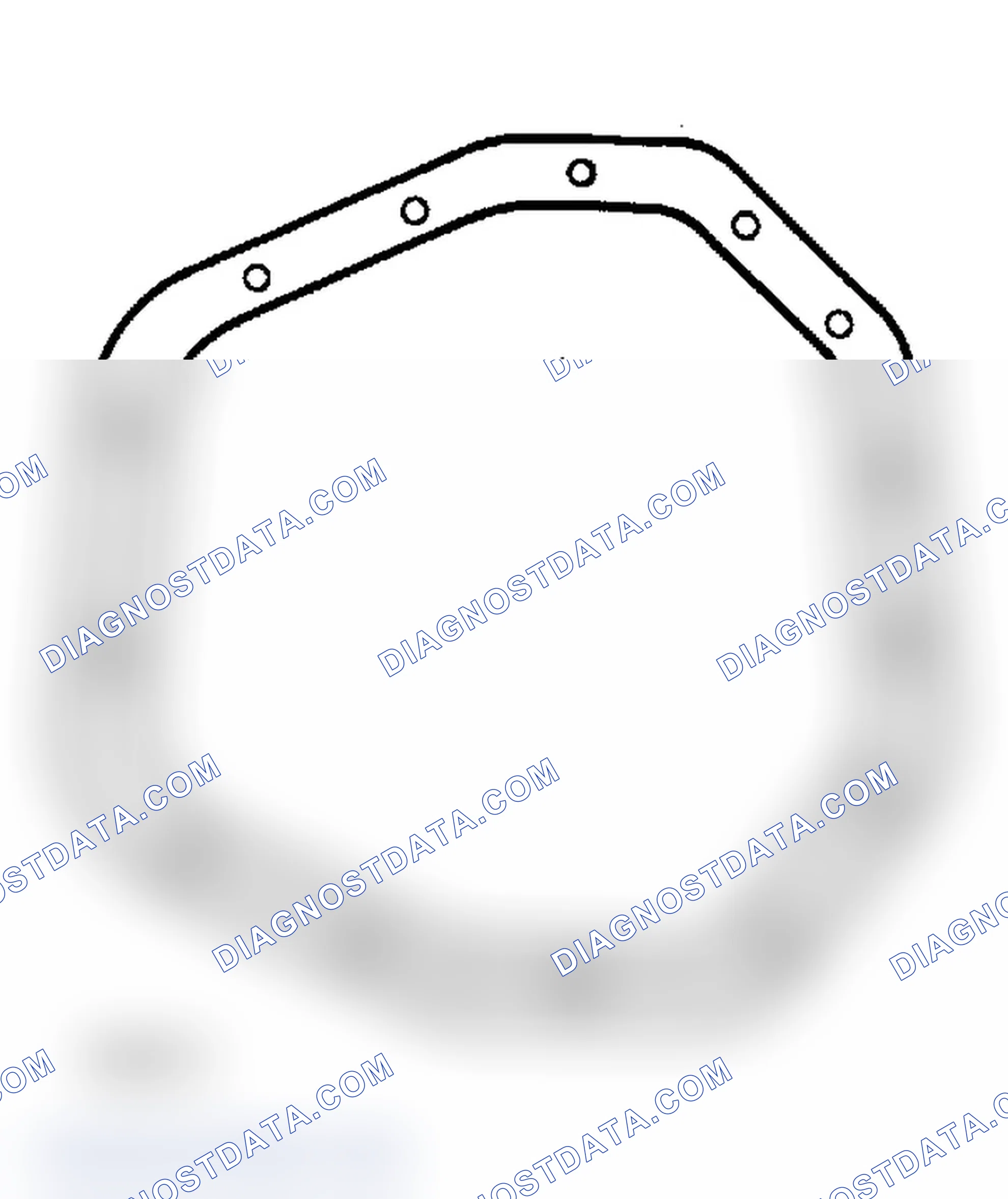 Scheme 1: 10 1/2" Ring Gear Housing Cover Gasket Illustration is for identification purposes.