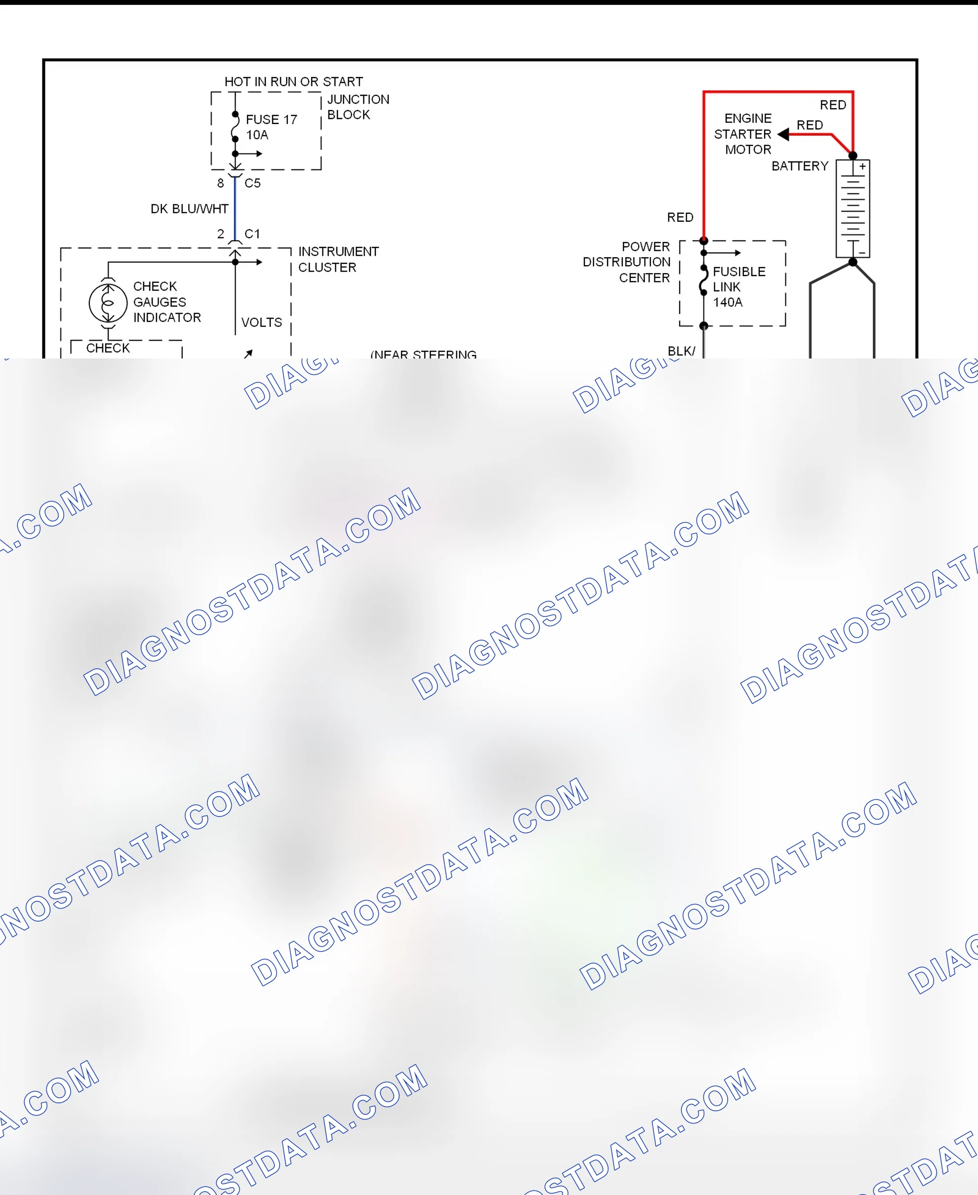 Scheme 1: Charging System Wiring Diagram (Dakota)